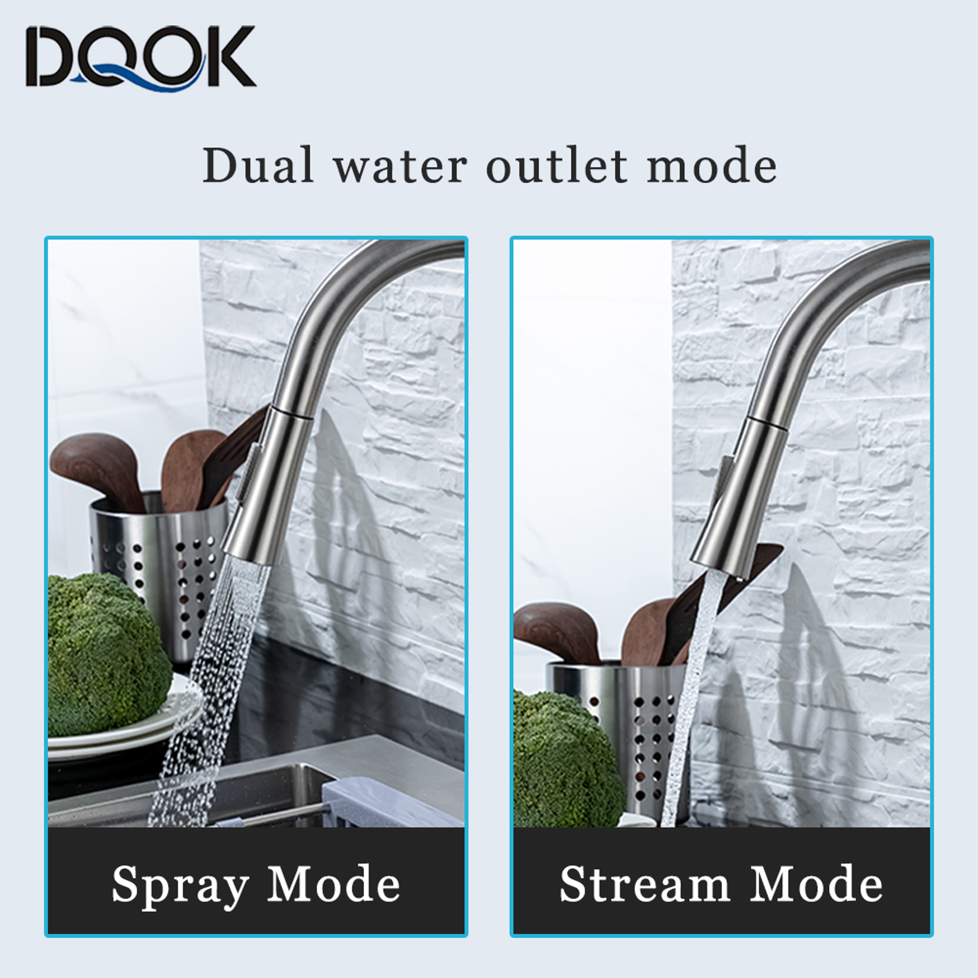 Smart Touchless Kitchen Faucet with Pull Out Sprayer and Stainless Steel Finish – view 2