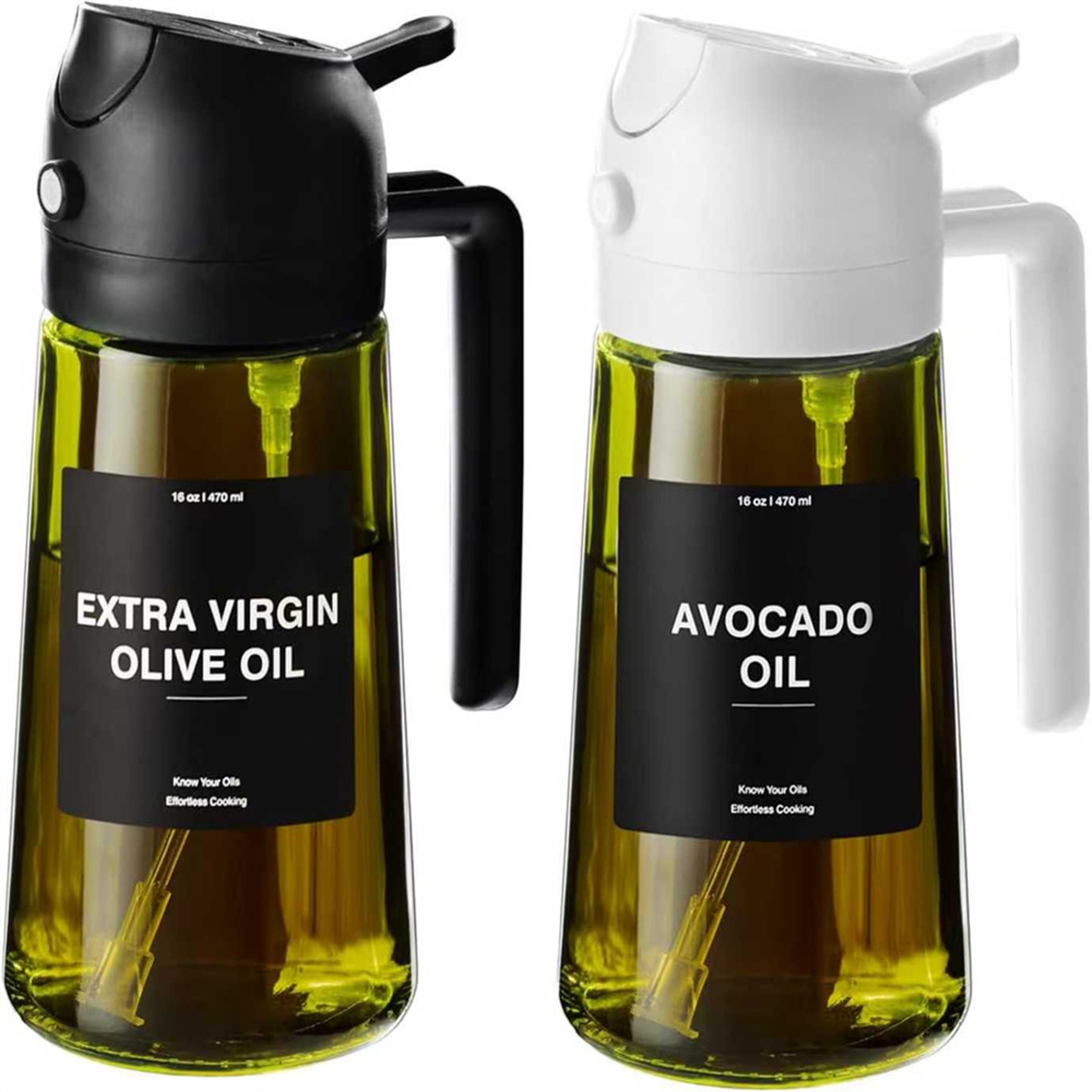 Oil Sprayer For Cooking And Olive Oil Dispenser Glass Bottle 8