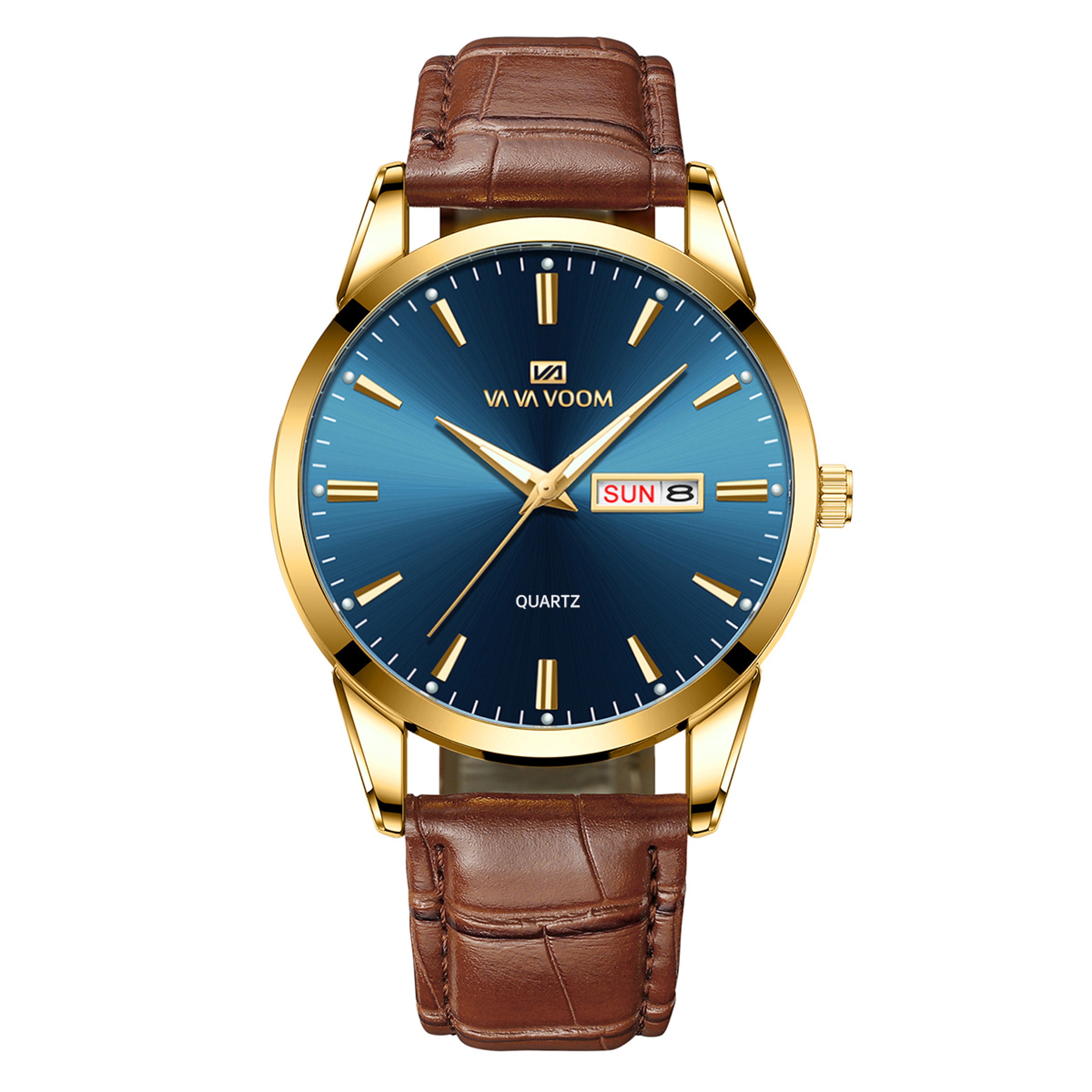 Classic Mens Quartz Watch With Stainless Steel Band And Water Resistance 0
