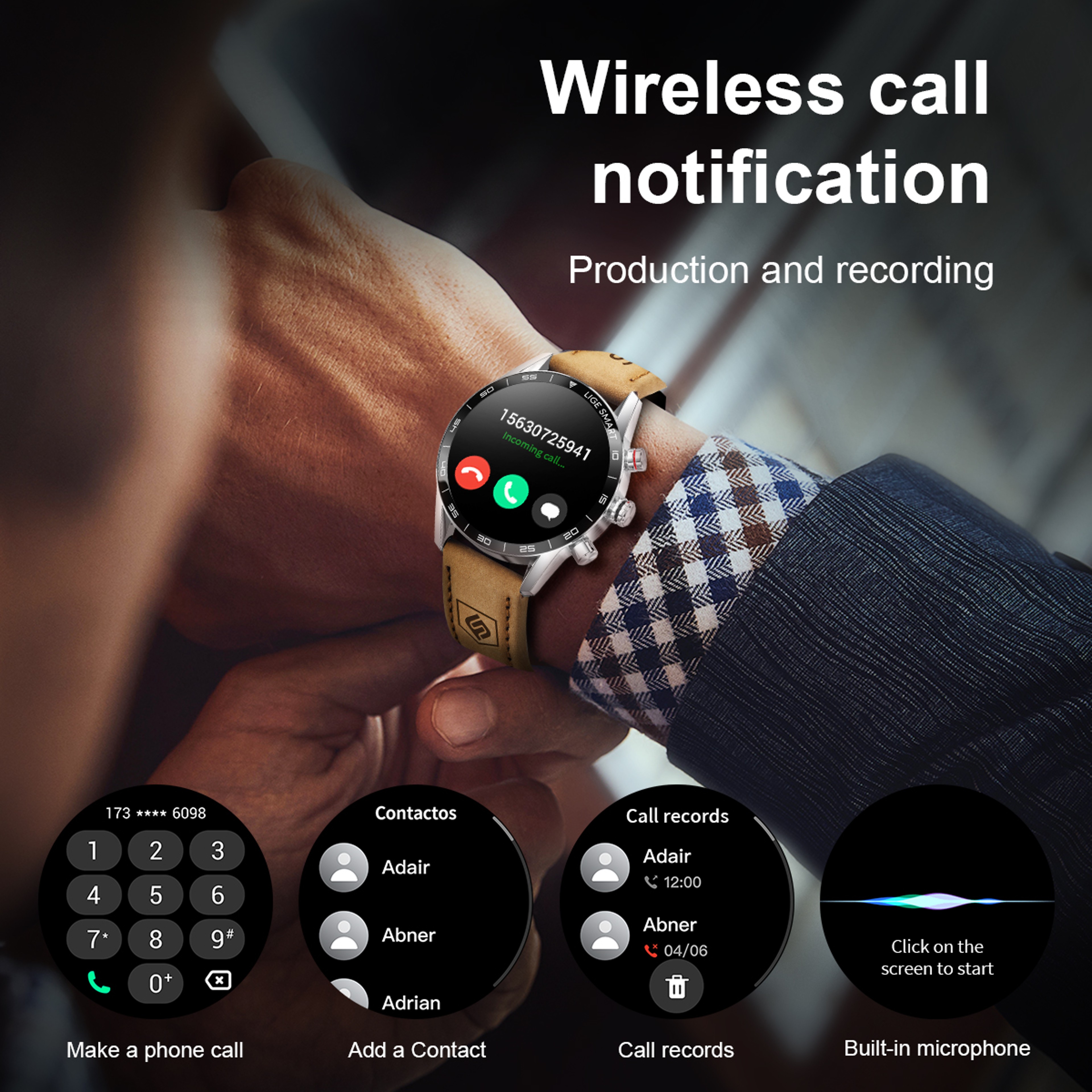 Rugged GPS Smart Watch For Men With Bluetooth Calling And Fitness Tracking 2