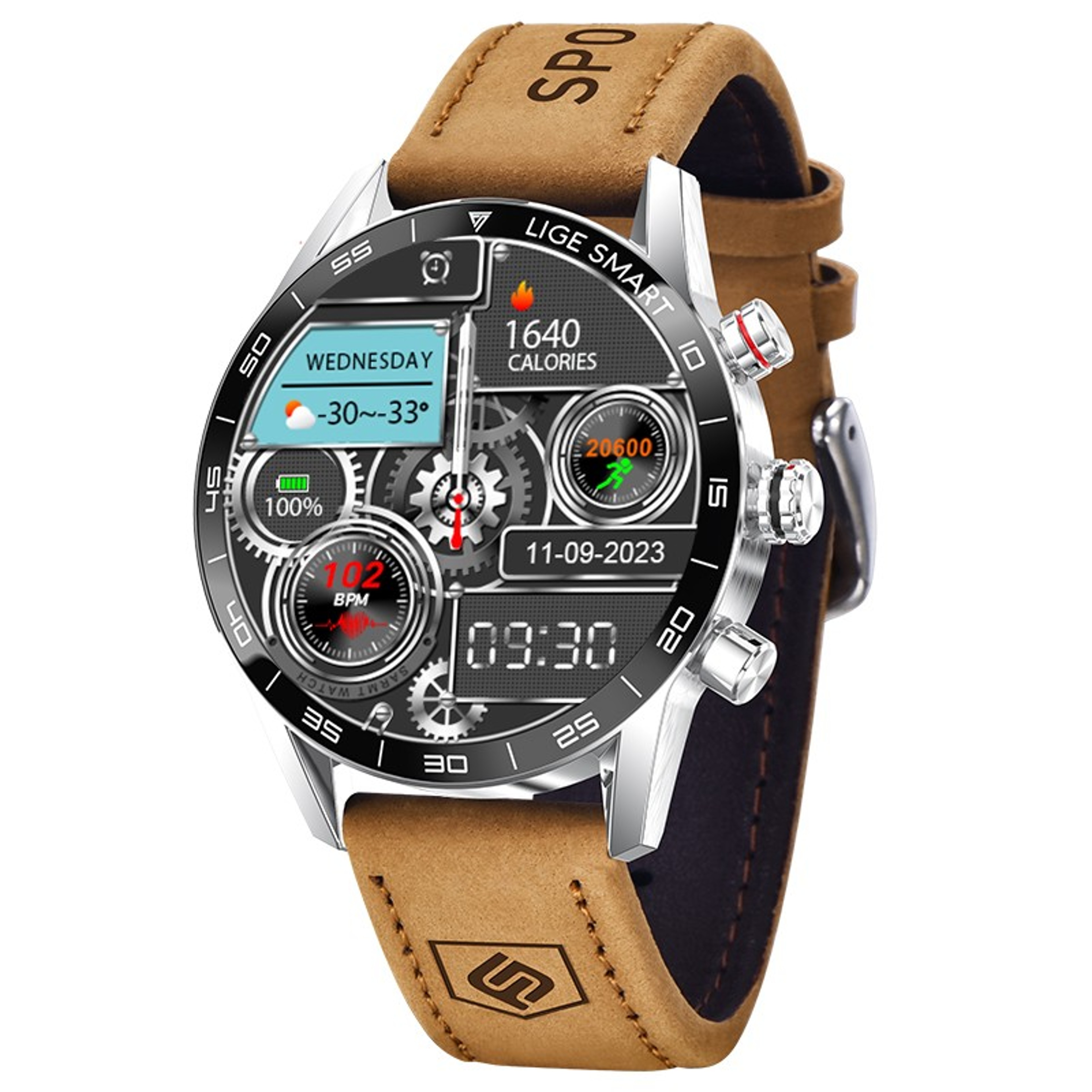 Rugged GPS Smart Watch For Men With Bluetooth Calling And Fitness Tracking 1