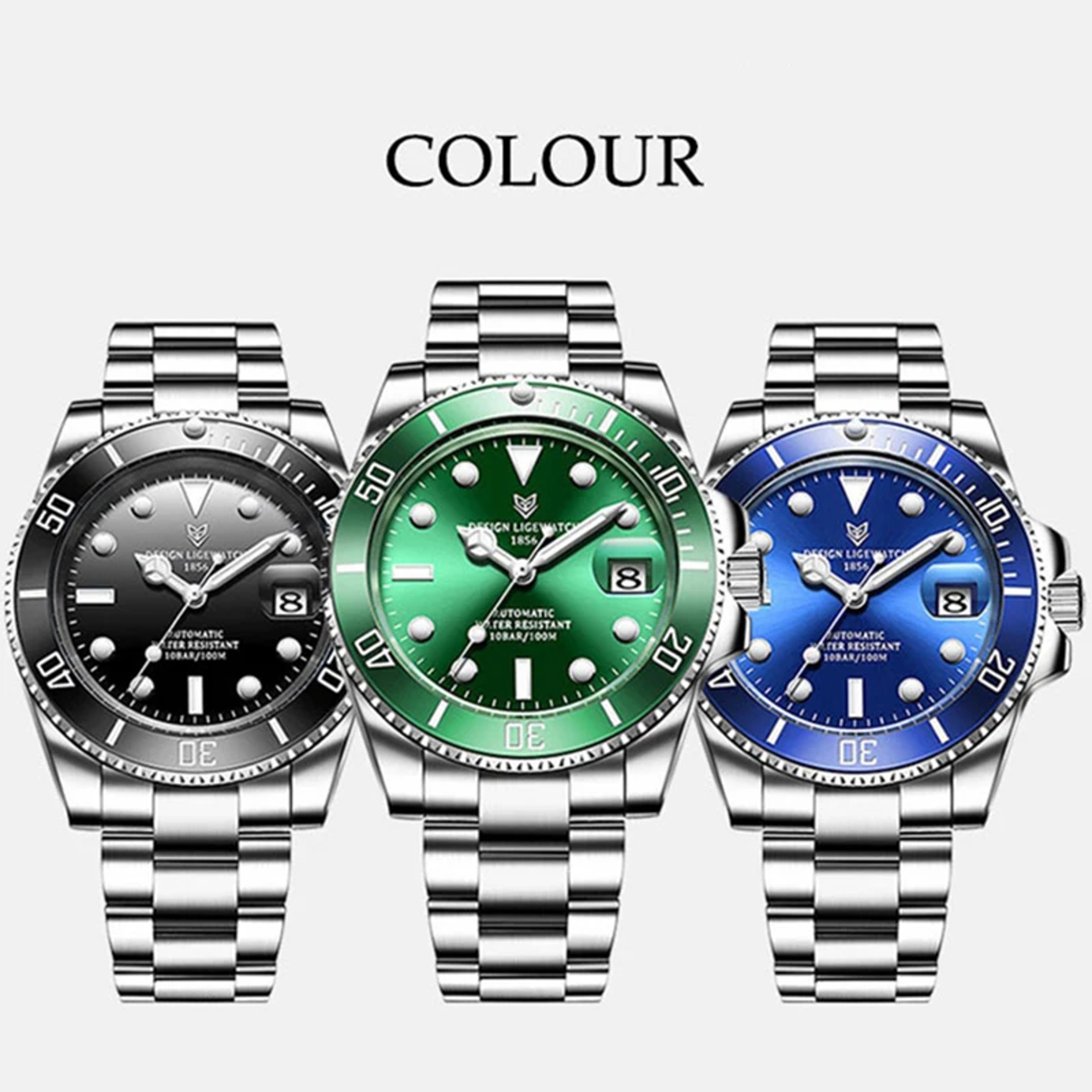 Luxury Automatic Mechanical Watch For Men With Stainless Steel Band And Luminous Display 6