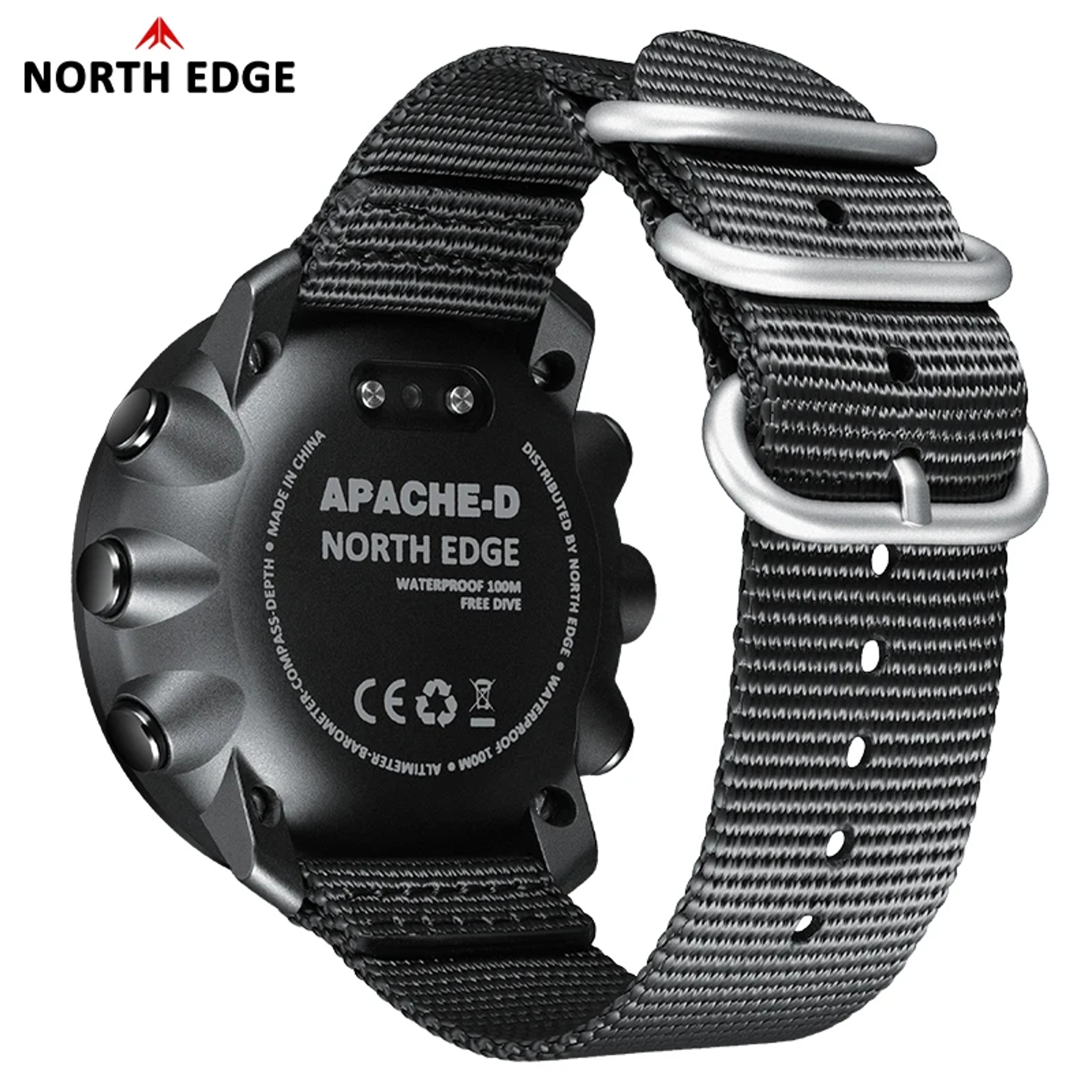 Mens Waterproof Diving Watch With Pedometer Depth And Pressure Monitoring 3