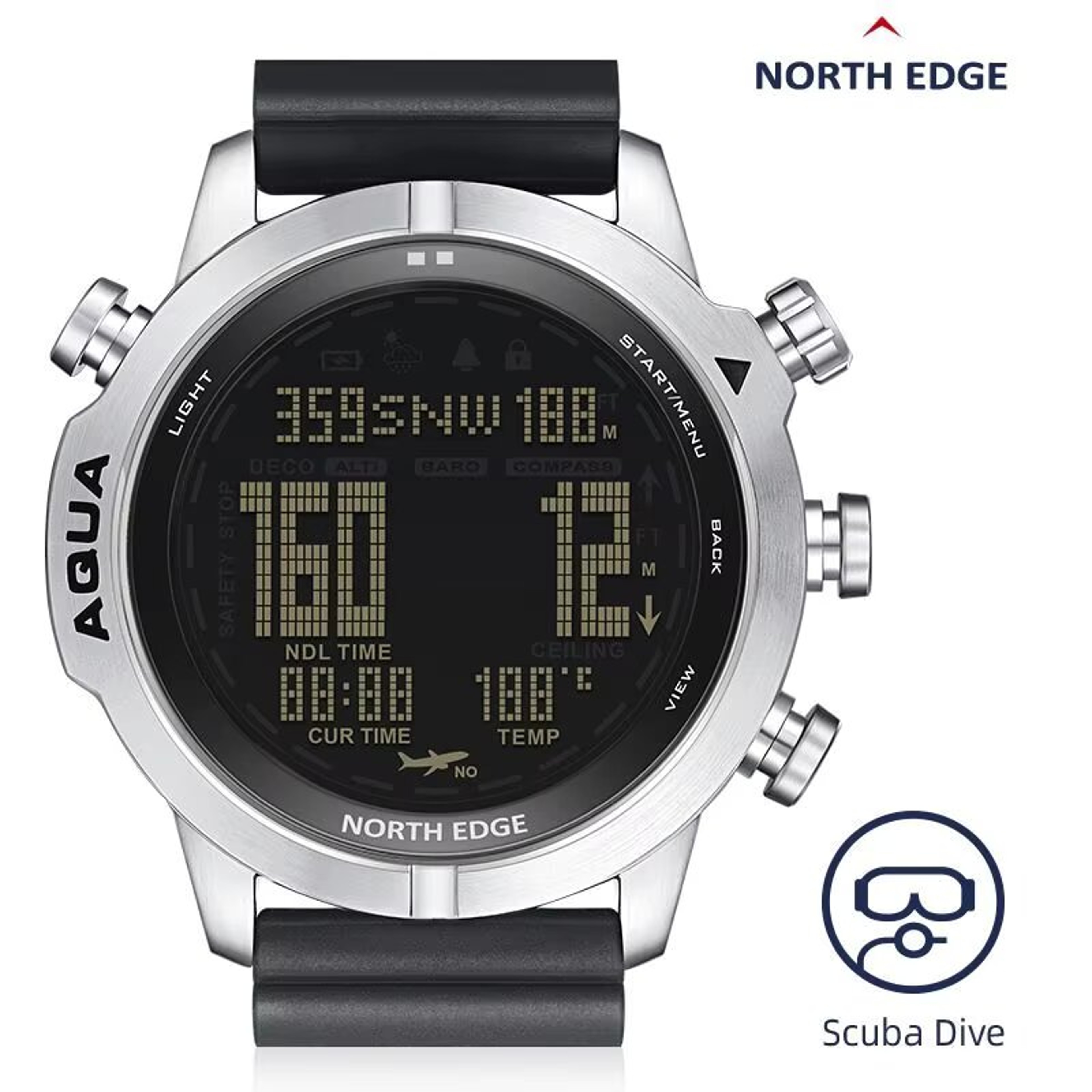 Professional Diving Computer Watch With NDL Compass Altimeter And Barometer 7