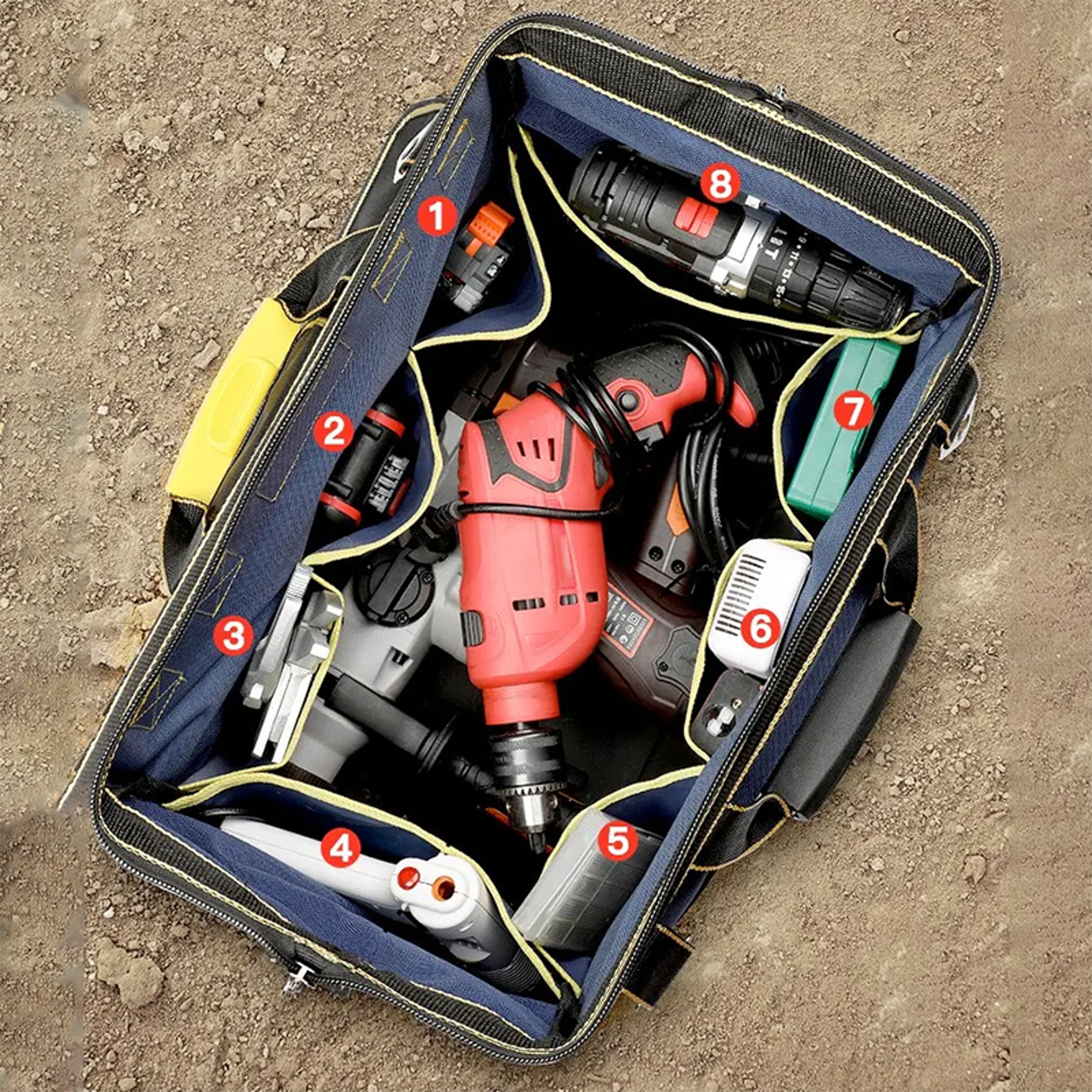 Heavy Duty Waterproof Tool Bag Large Capacity Electrician Tool Organizer – view 4