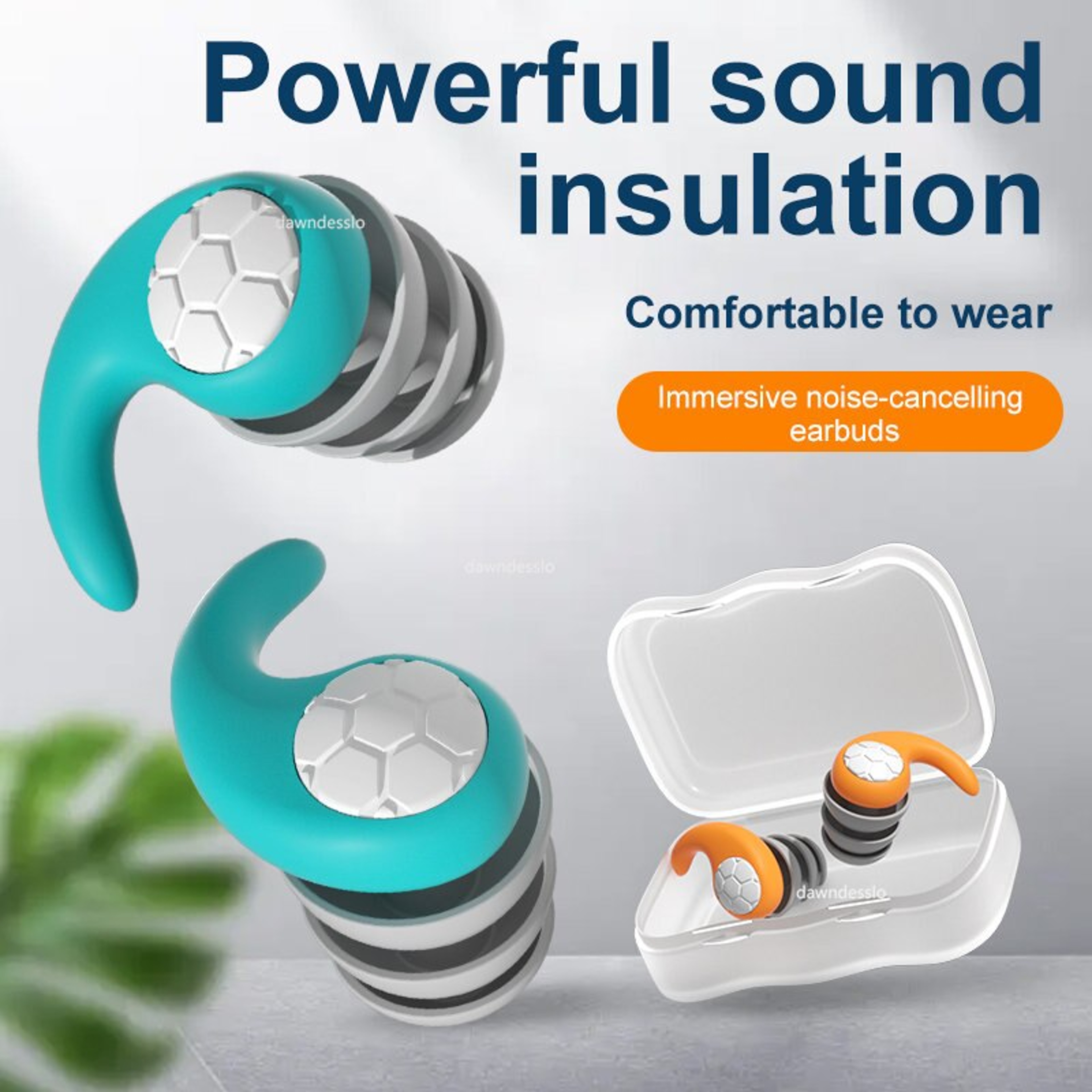 Silicone Noise Cancelling Earplugs For Sleep Swimming And Waterproof Noise Reduction 1