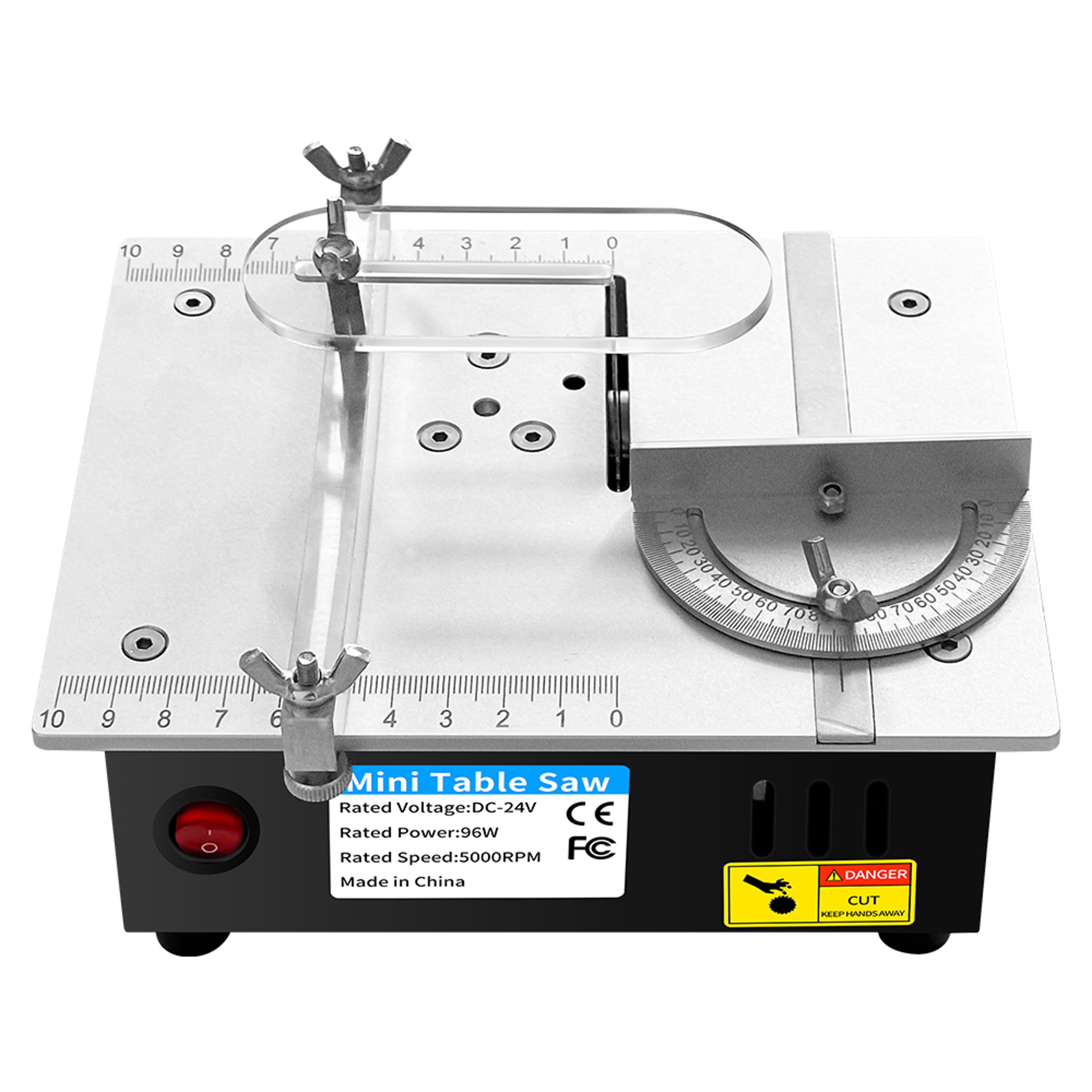 Precision Mini Table Saw With 7 Speed Control For Wood Acrylic And DIY Cutting 0