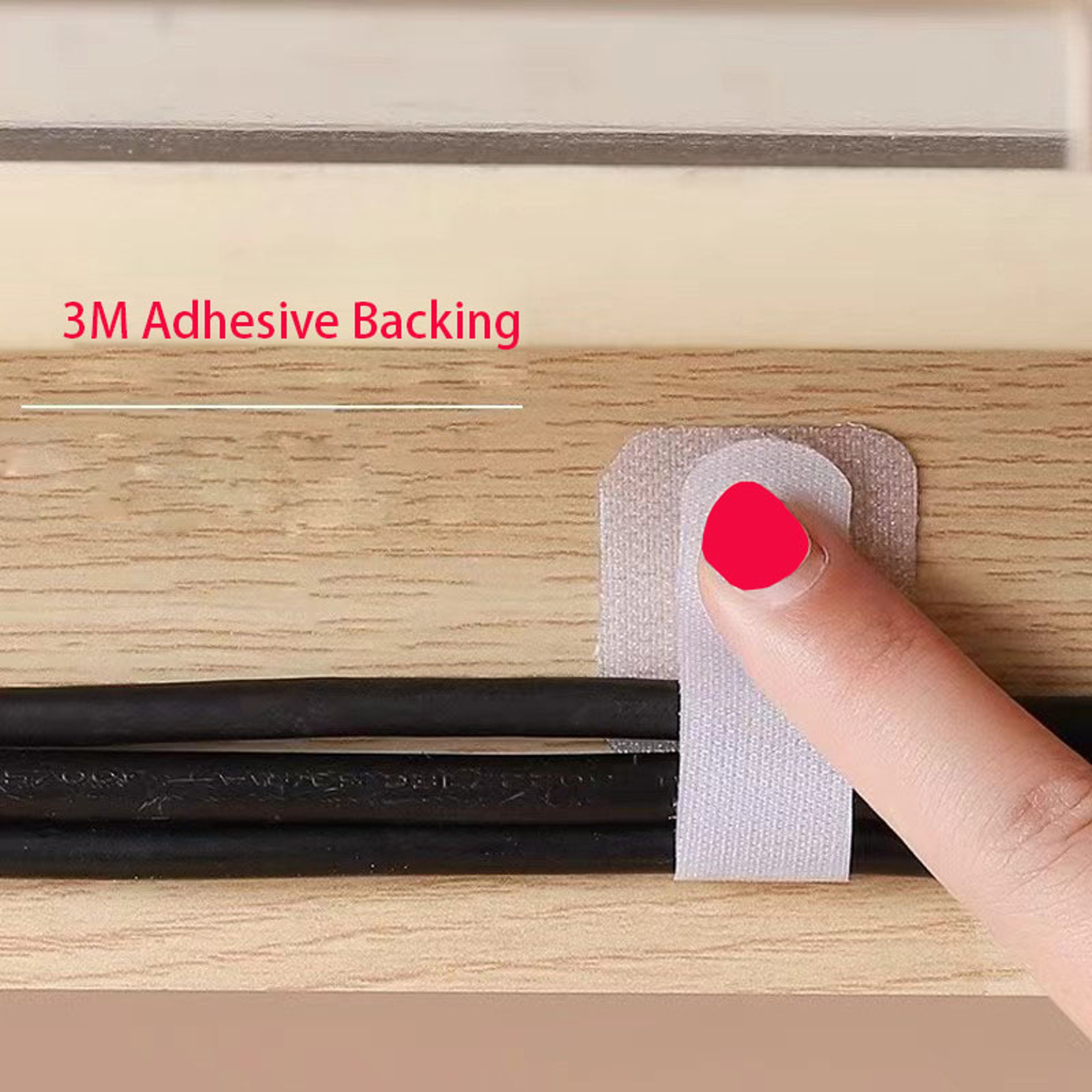 Self Adhesive Cable Organizer Reusable Adjustable Cord Management Straps – view 6