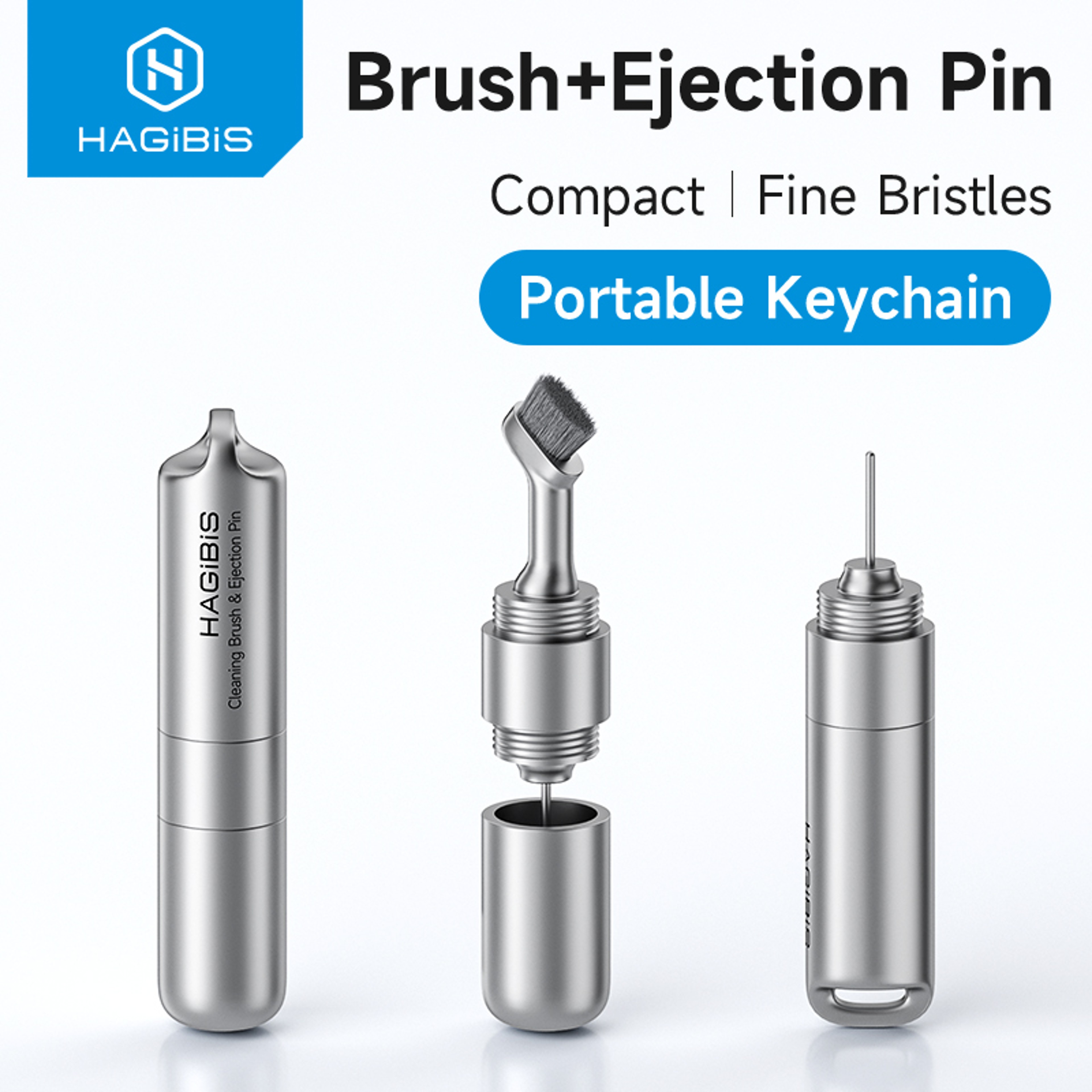 SIM Card Ejector Tool And Earbuds Cleaning Brush Keychain 1