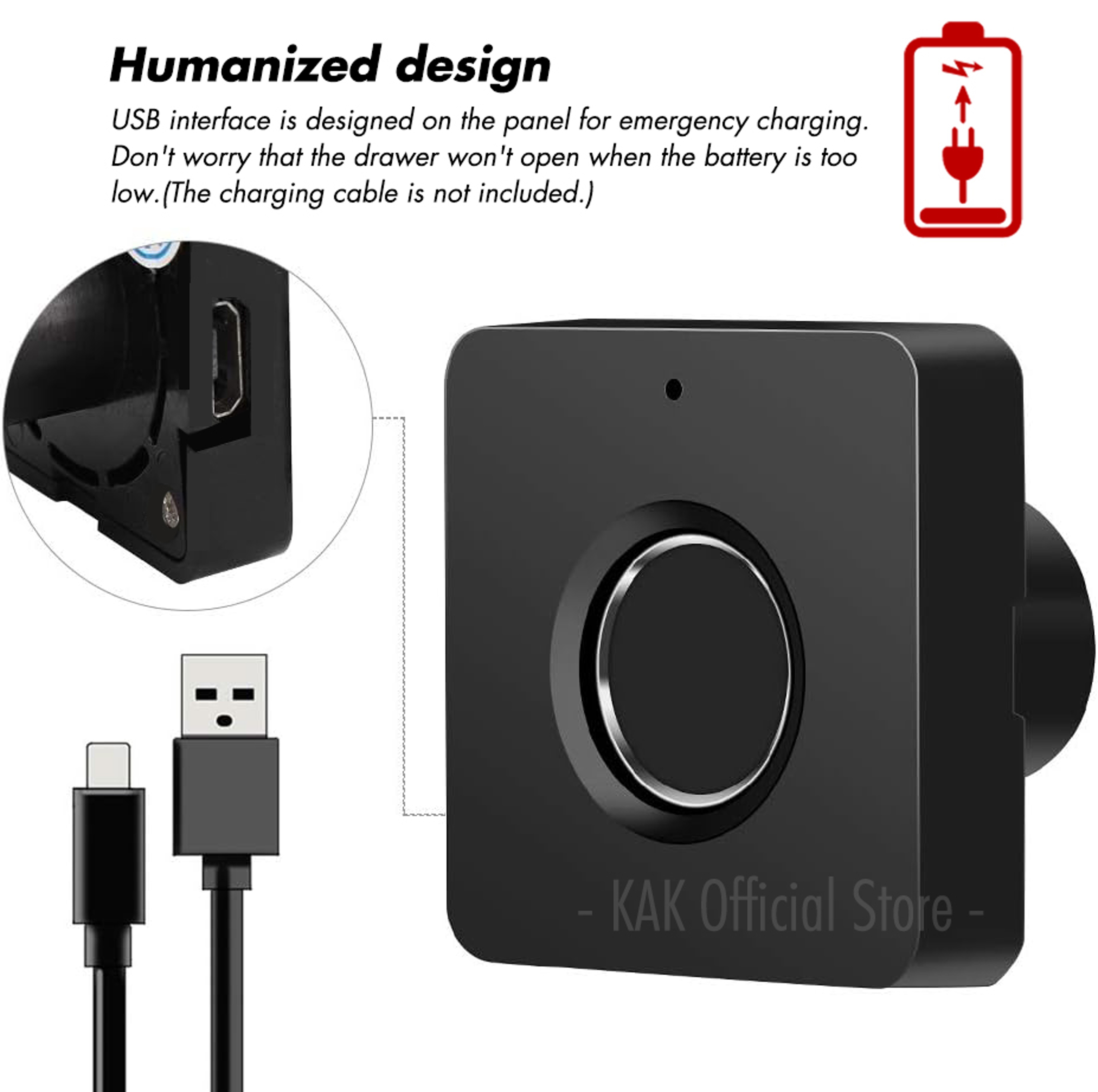 Smart Biometric Fingerprint Drawer Lock For Keyless Cabinet Security 2