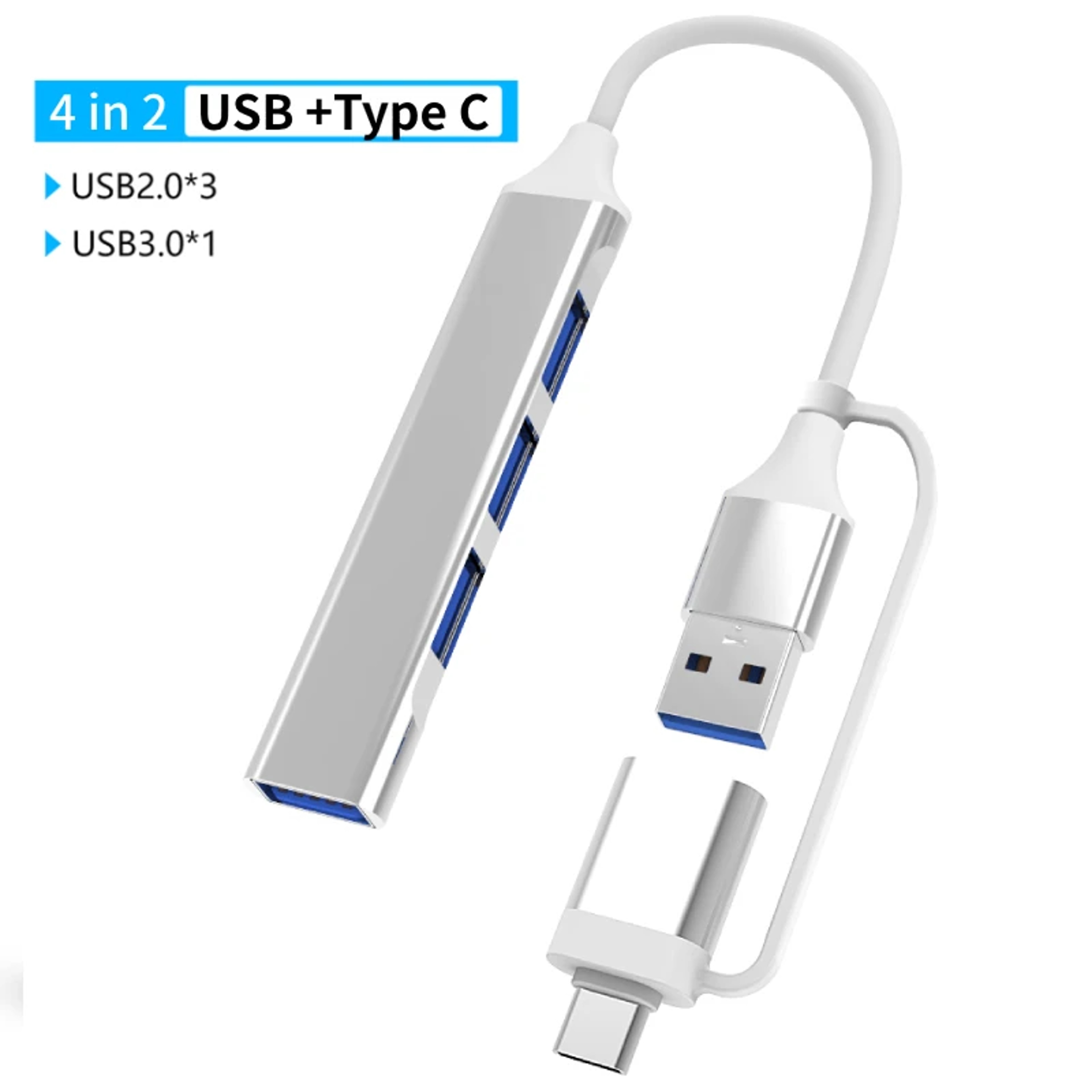 USB C Hub Multiport Adapter With USB 30 SD TF Card Reader And Audio Port 10