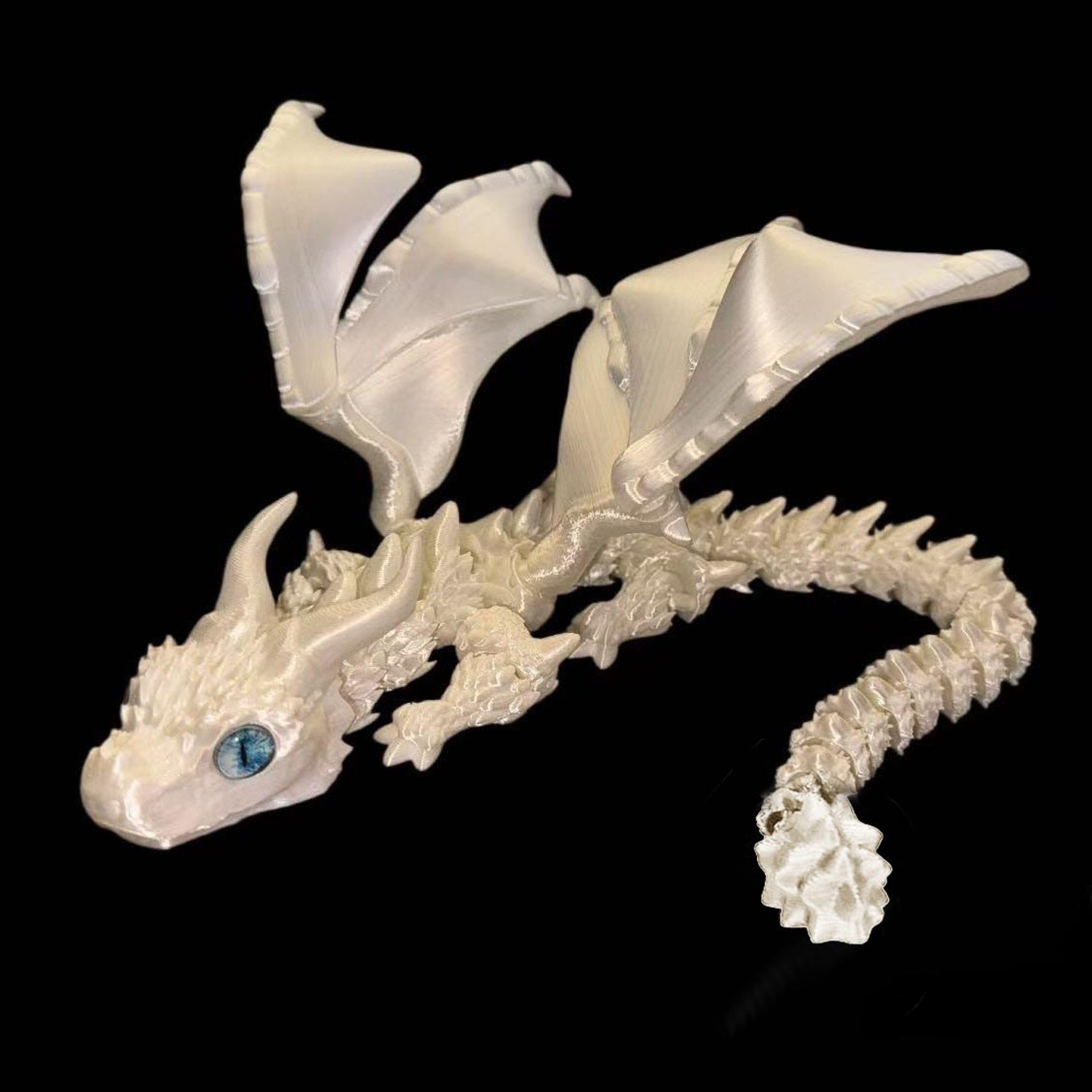 3D Printed Articulated Dragon Fidget Toy Flexible Movable Desk Ornament 7