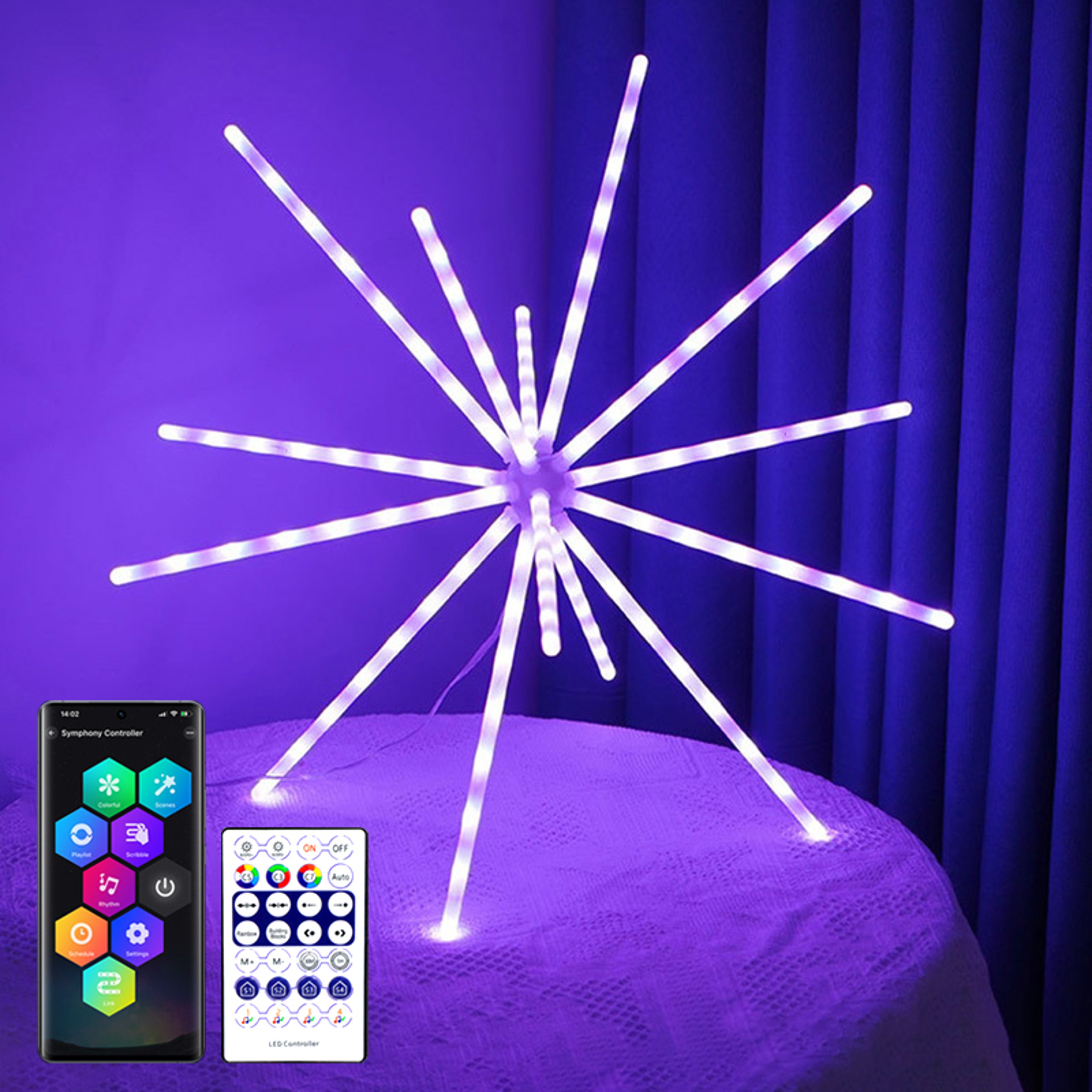 Smart LED Branch Lights With Bluetooth App And Remote Control 6
