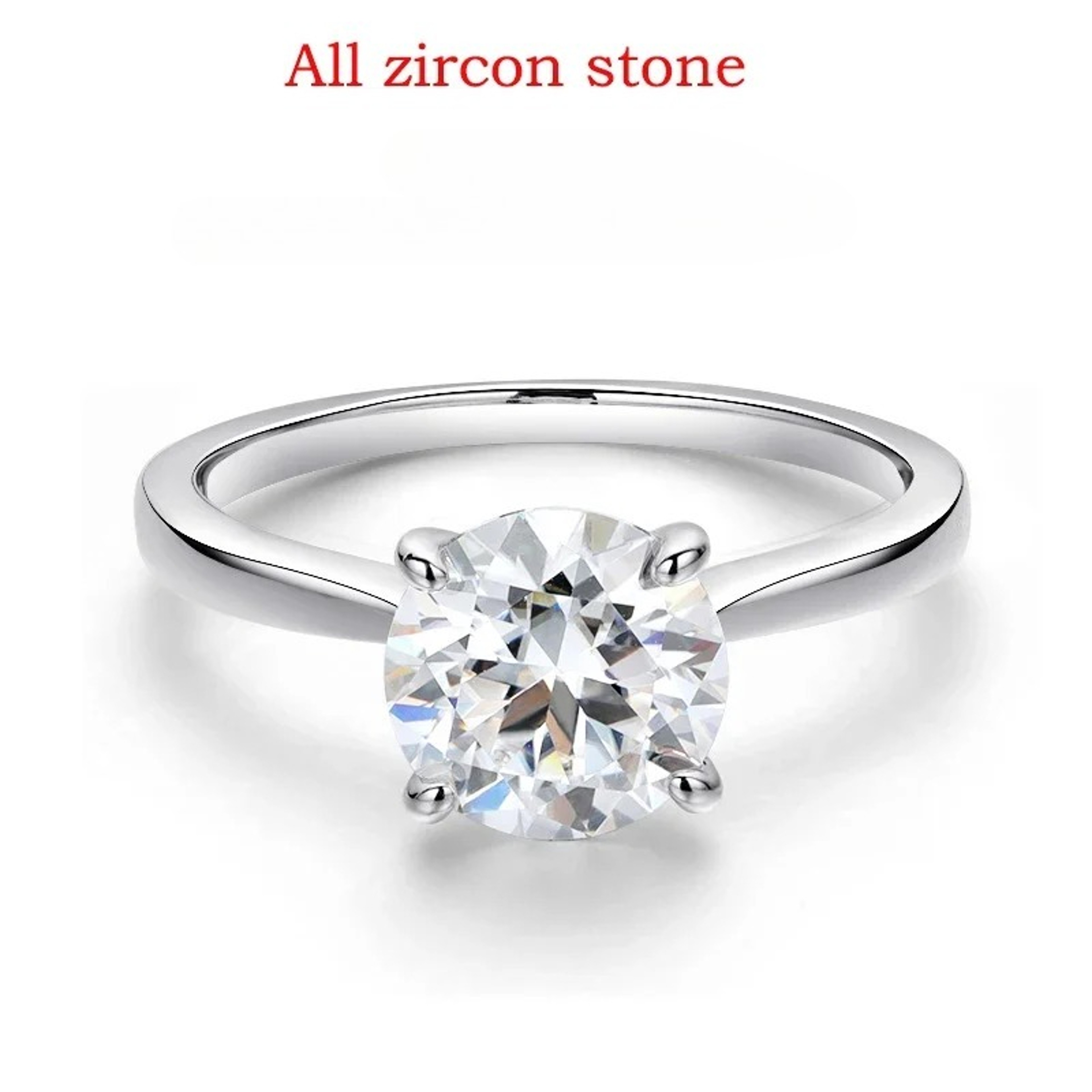 Radiant Moissanite Engagement Ring In 925 Sterling Silver 7