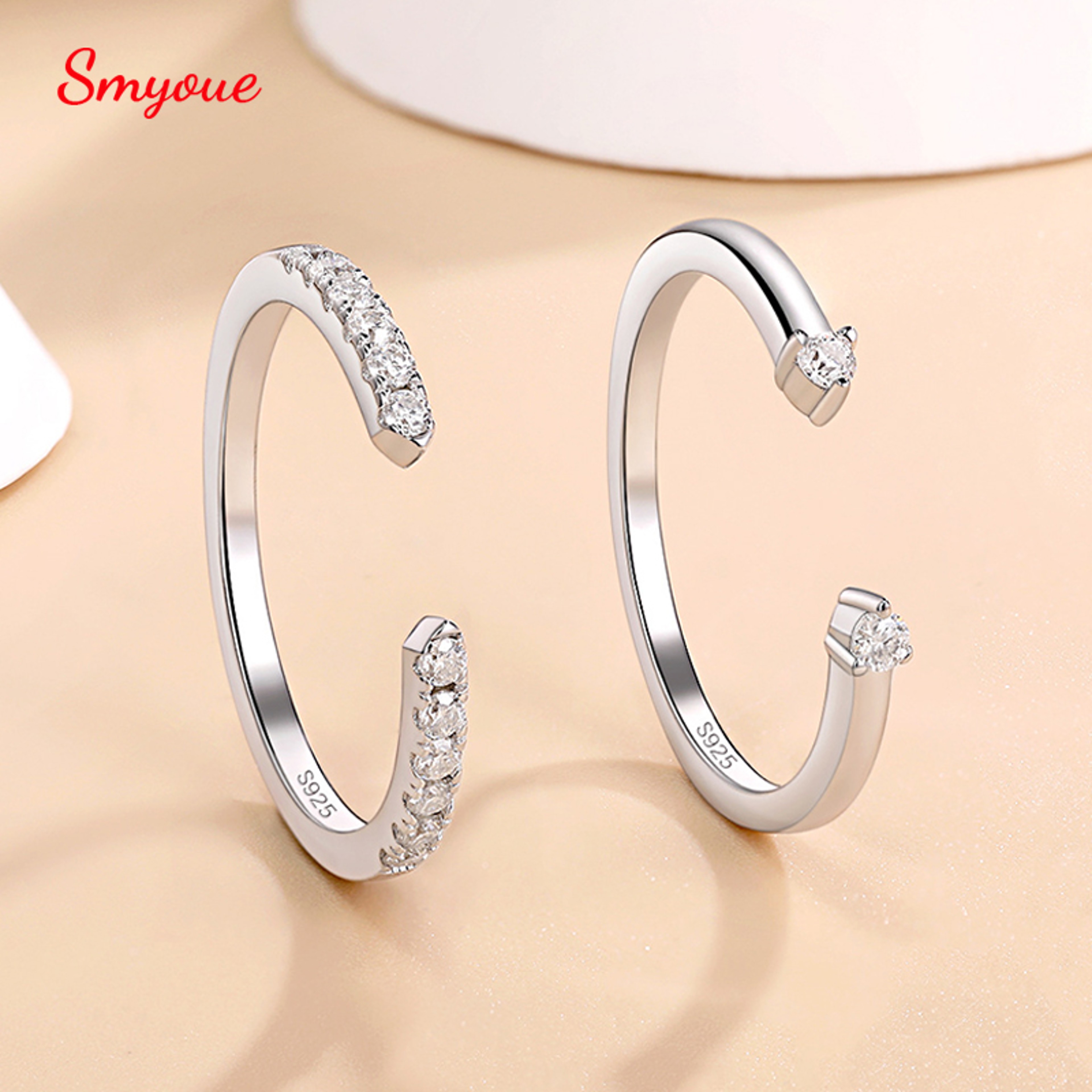 Radiant Adjustable Moissanite Wedding Band In 925 Sterling Silver 1