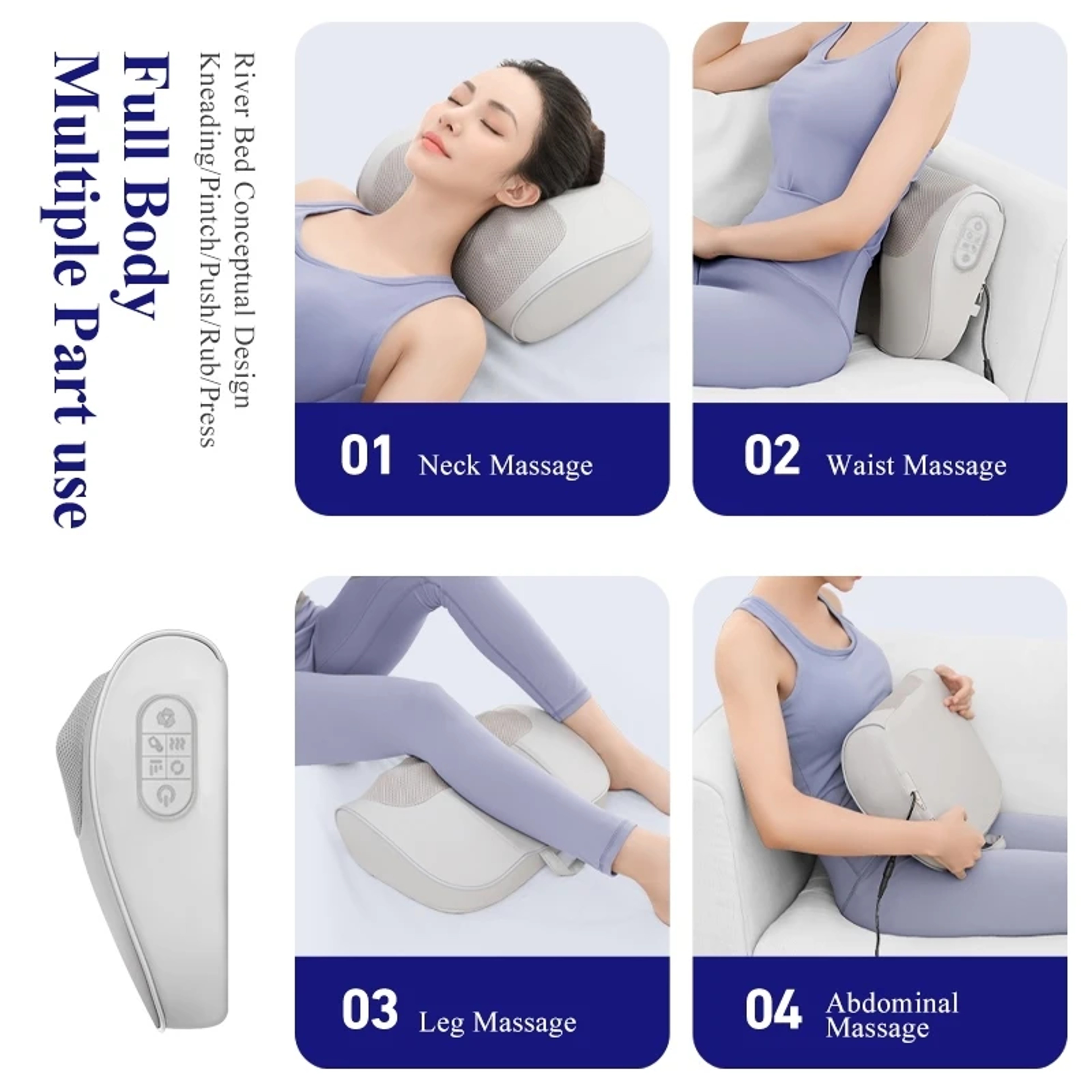 Cervical Massage Pillow Heated Neck Massager For Relaxation And Stress Relief 5