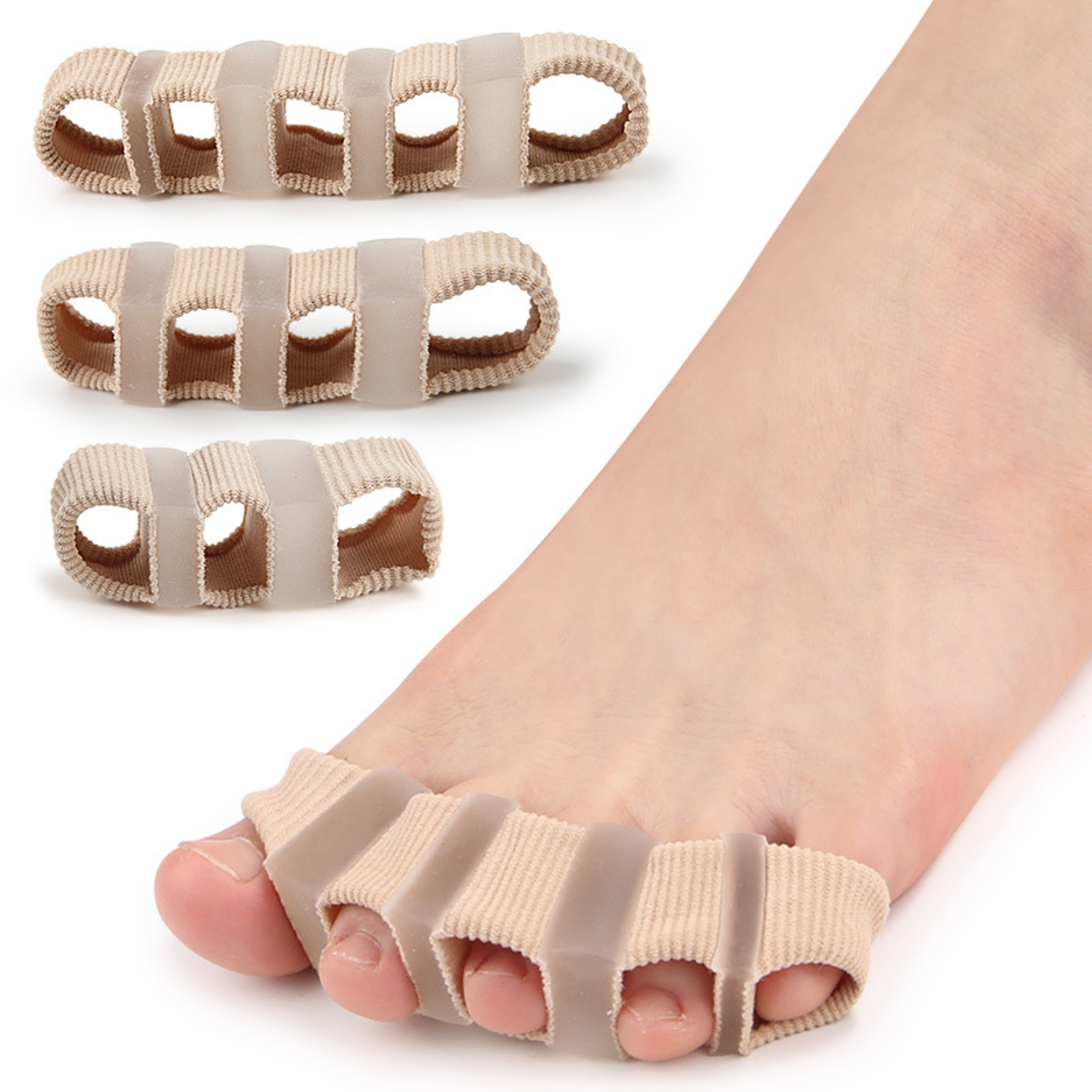 Silicone Toe Separator Bunion Corrector and Big Toe Straightener – view 1
