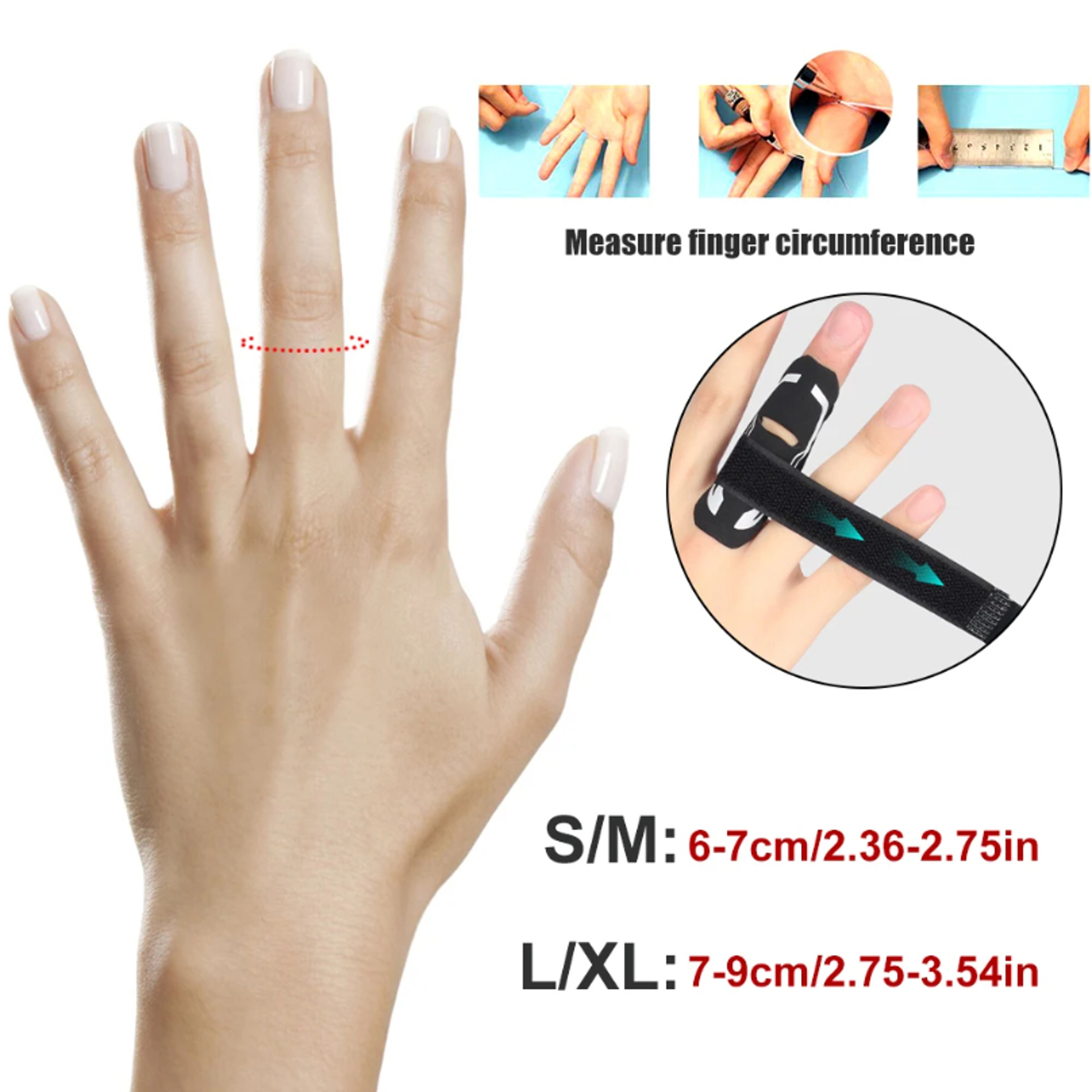 2Pcs Adjustable Trigger Finger Splint and Sports Finger Support Wraps – view 2