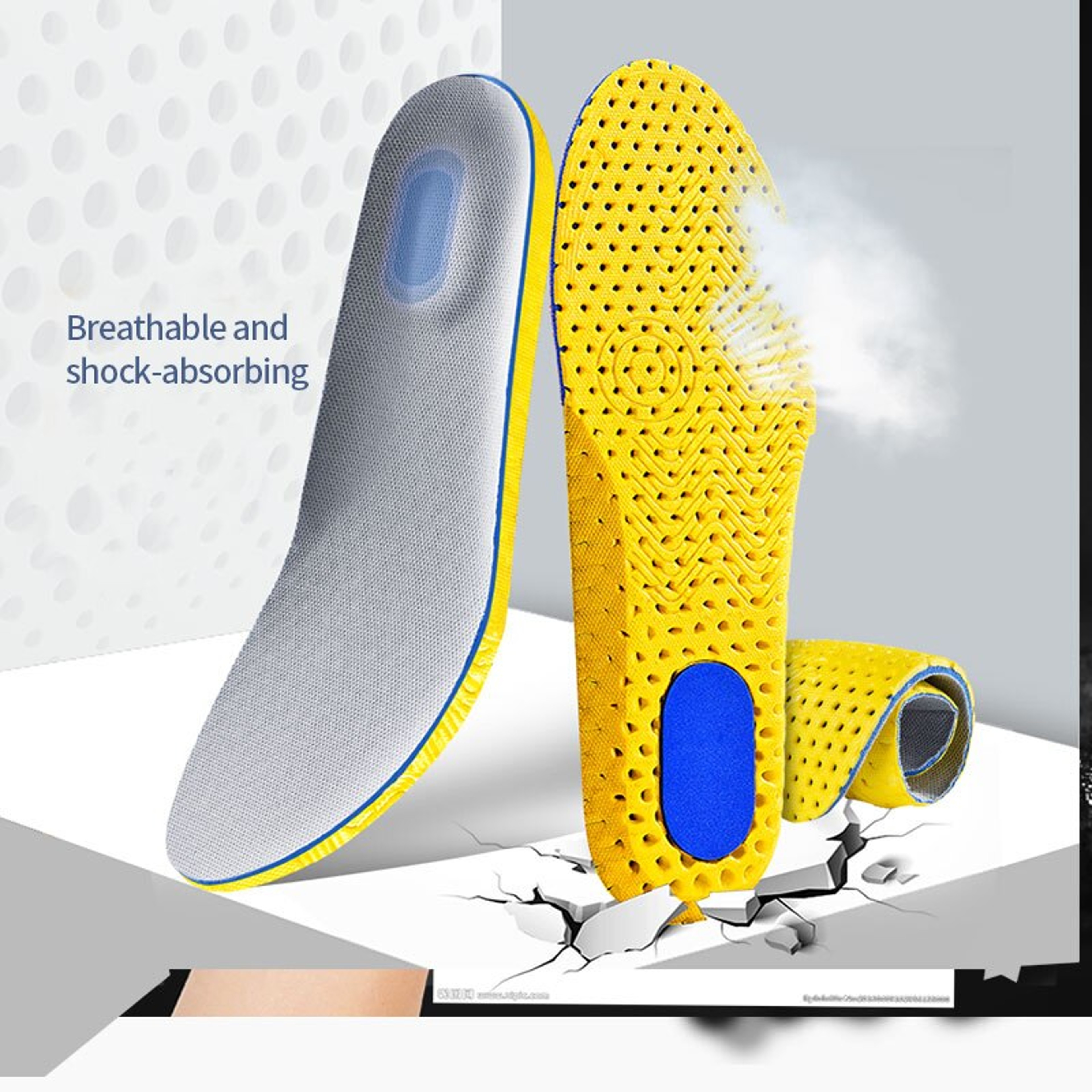 3 Pairs Memory Foam Orthopedic Insoles With Arch Support And Shock Absorption 3
