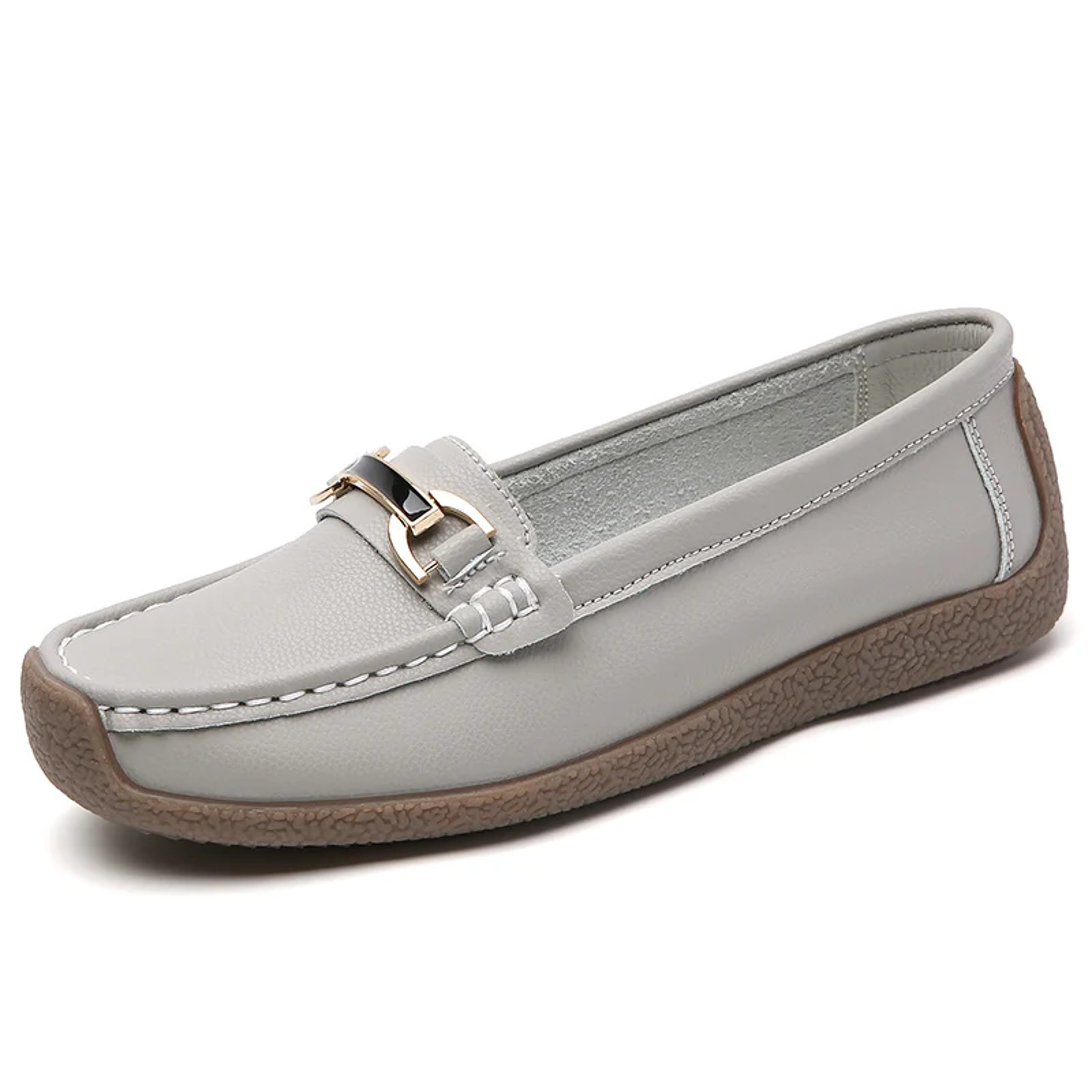 Comfort Leather Slip On Loafers For Women Casual Moccasin Flats 8