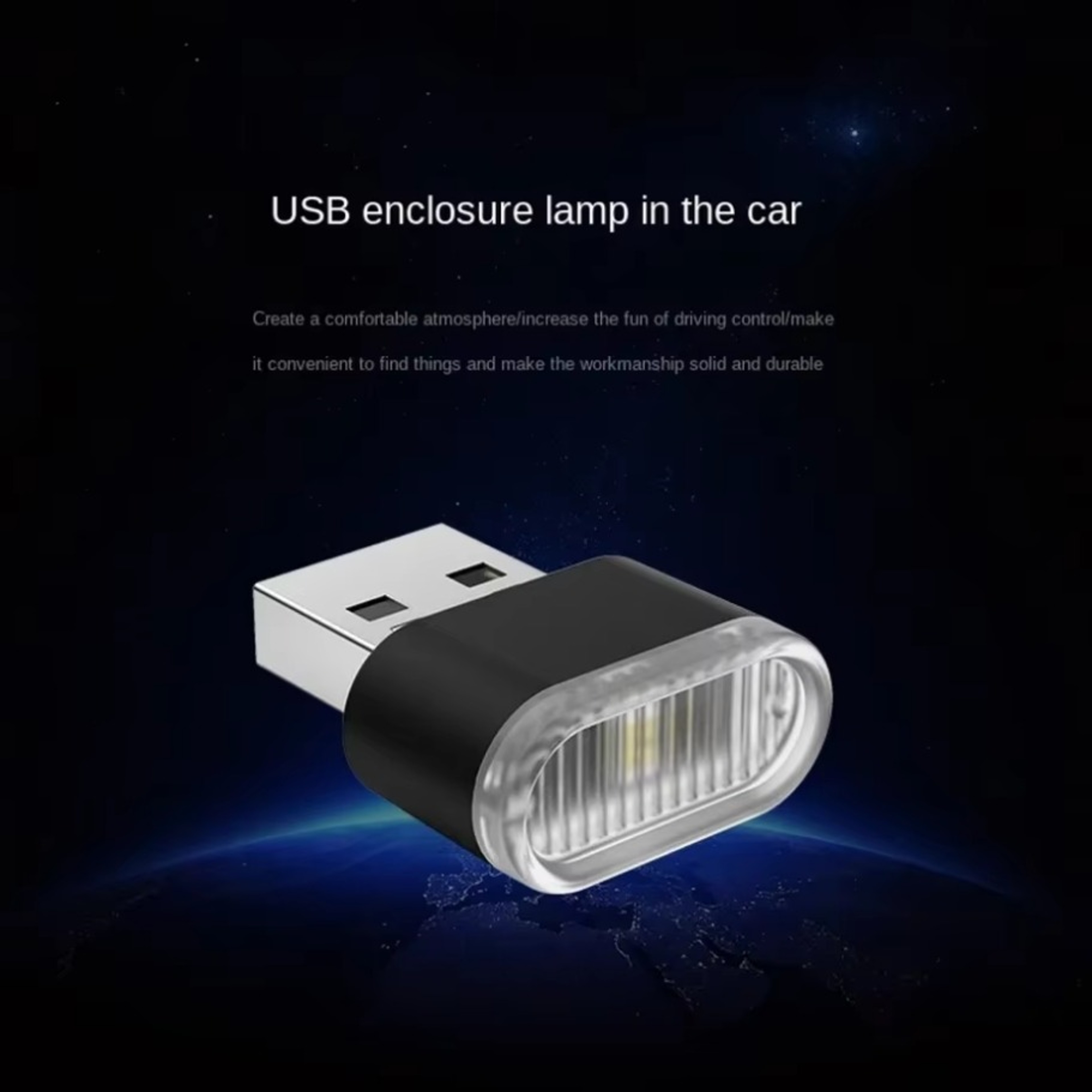 Mini USB LED Car Interior Ambient Light Plug and Play Decorative Lamp – view 3