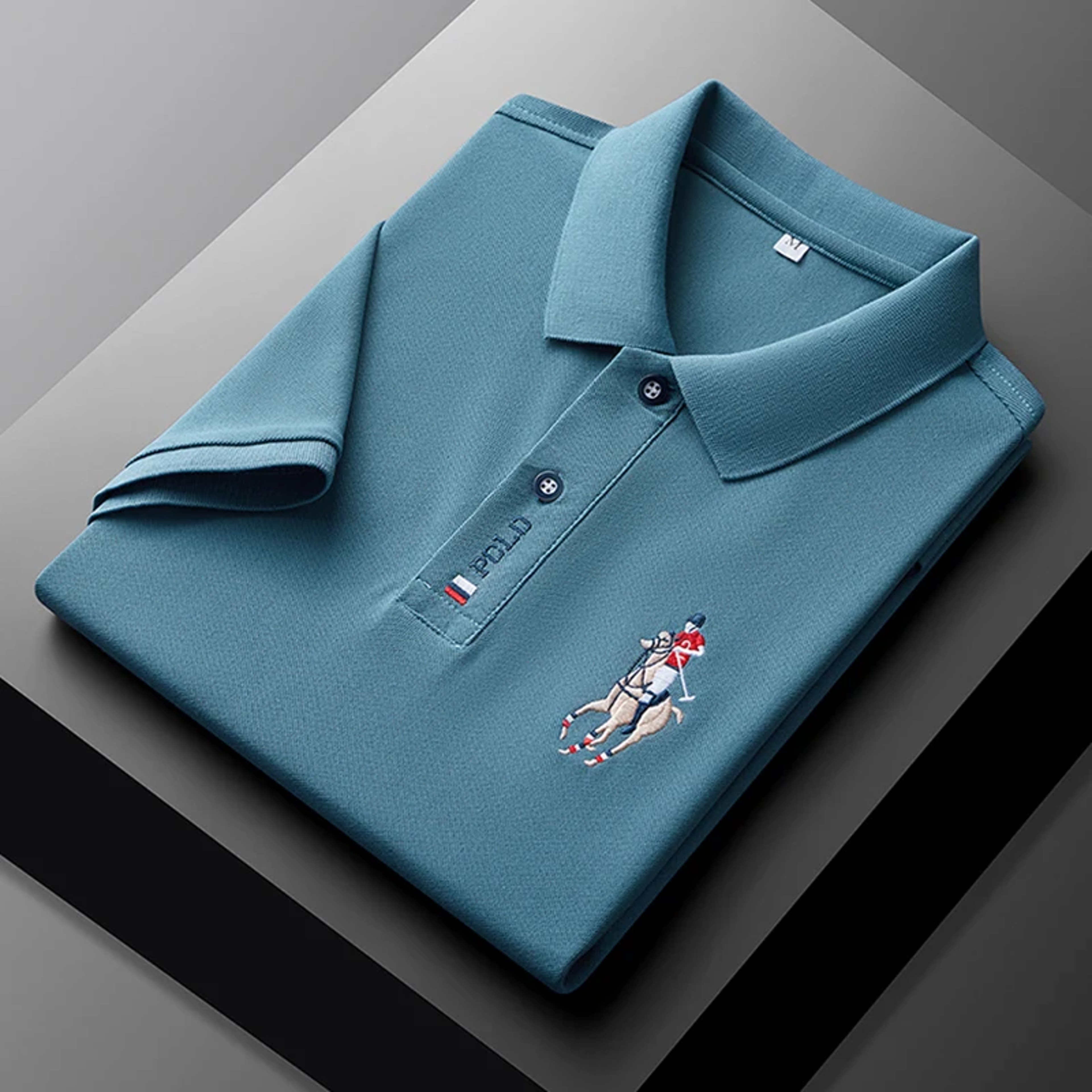 Men's Embroidered Polo Shirt Comfortable Short Sleeve Casual Summer Top – view 7