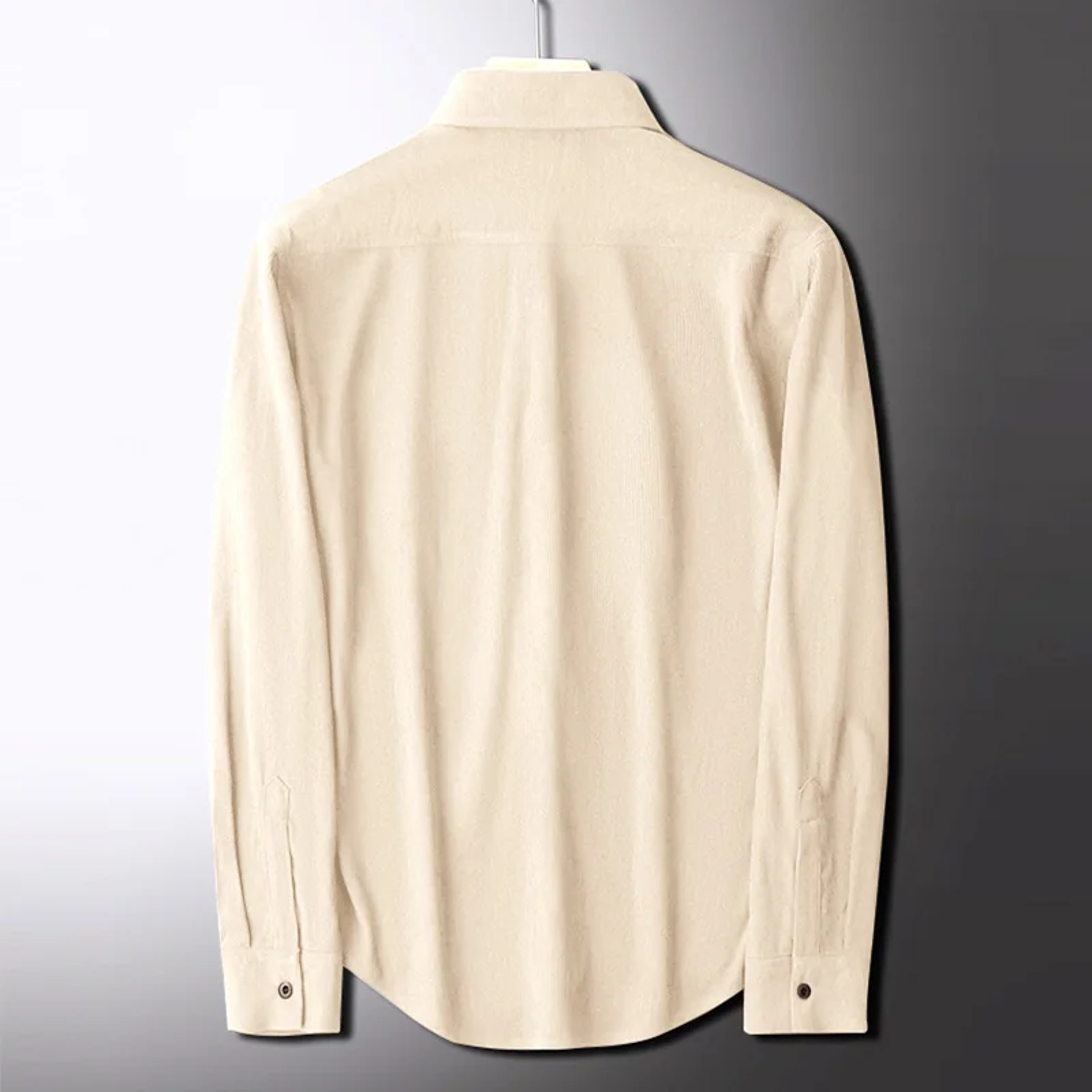 Mens Corduroy Long Sleeve Shirt Casual Solid Button Up Top 3