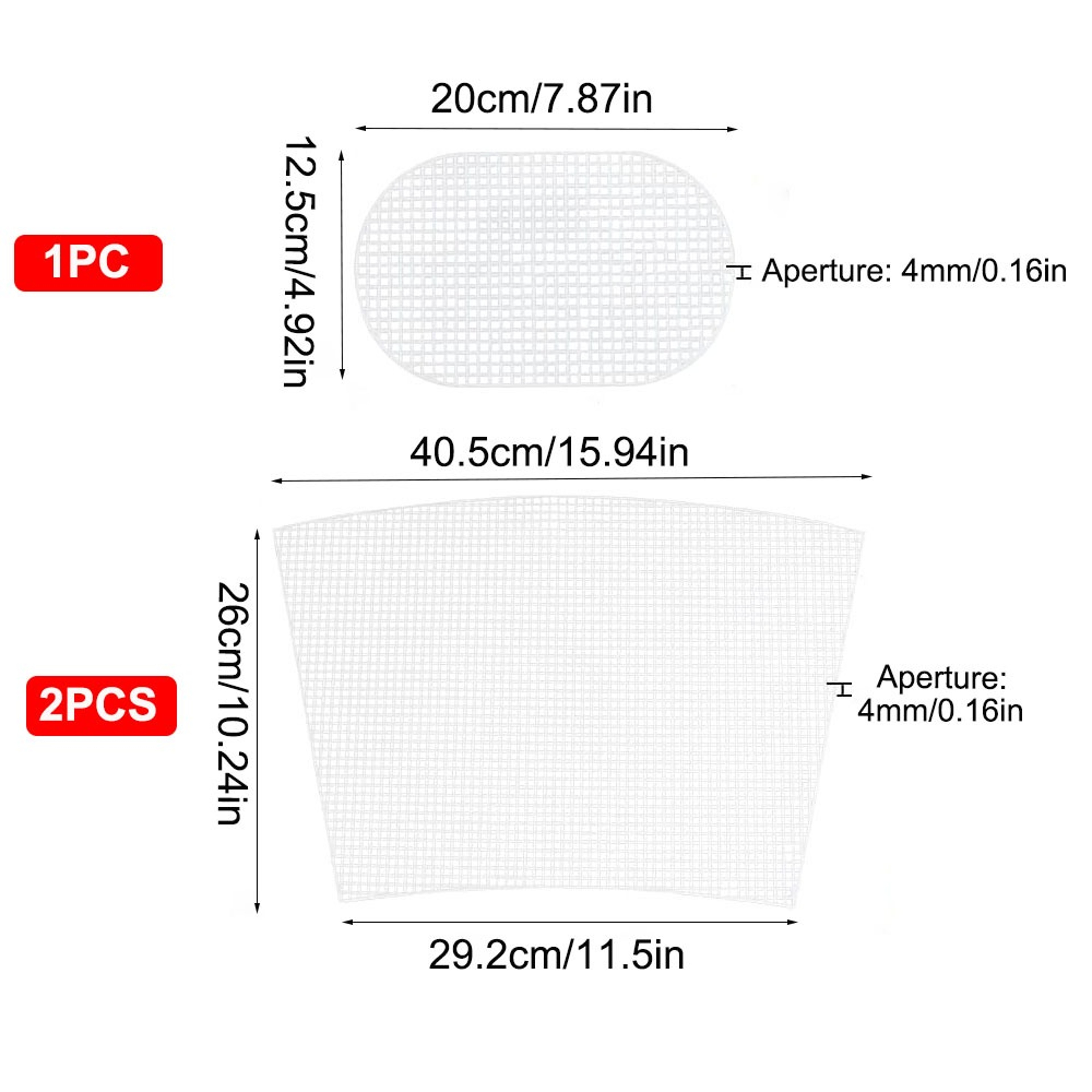 DIY Plastic Canvas Mesh Sheets For Crochet Bag Making And Yarn Crafts 8