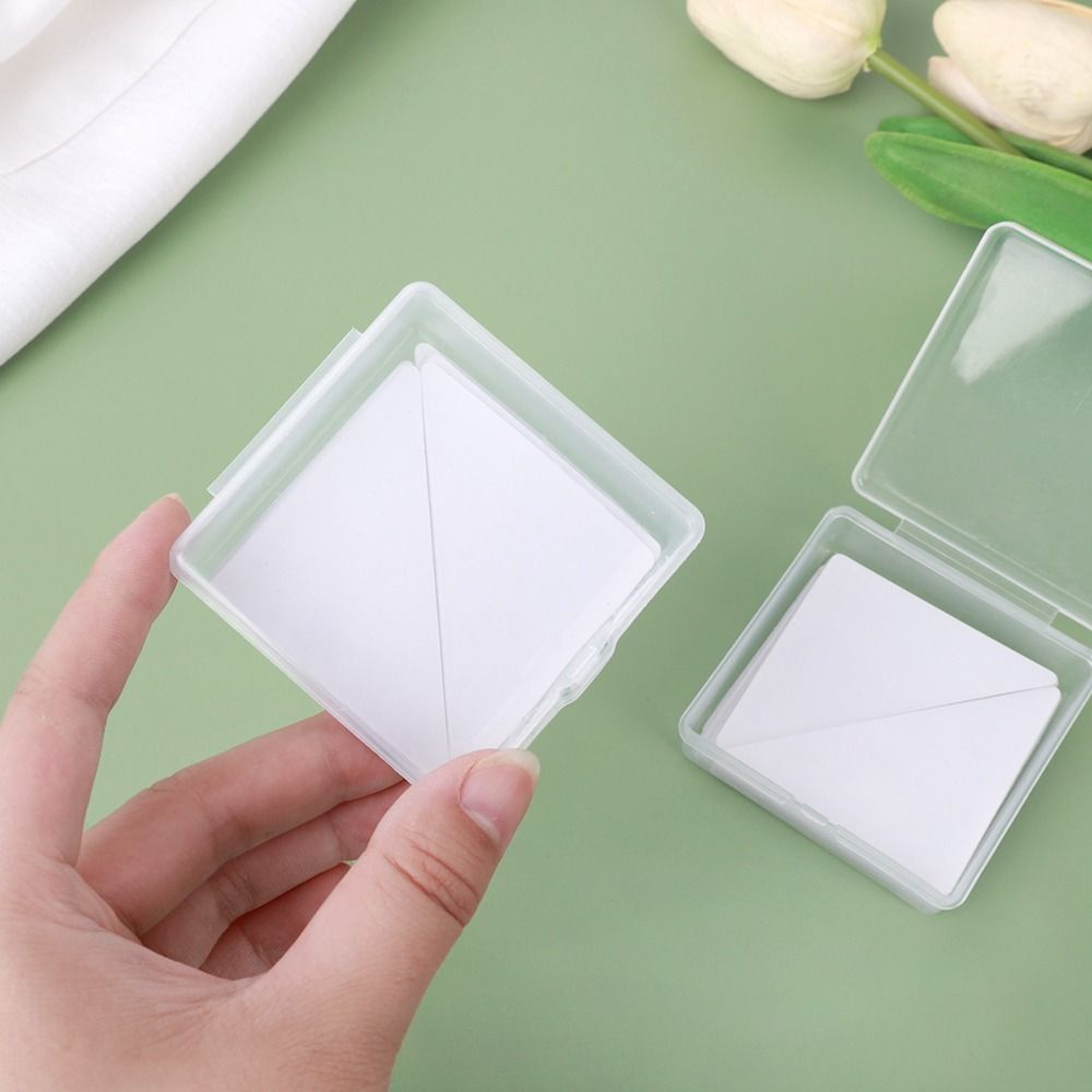 50PCS Self Adhesive Collar Stays Invisible Shirt Collar Support Pads 6