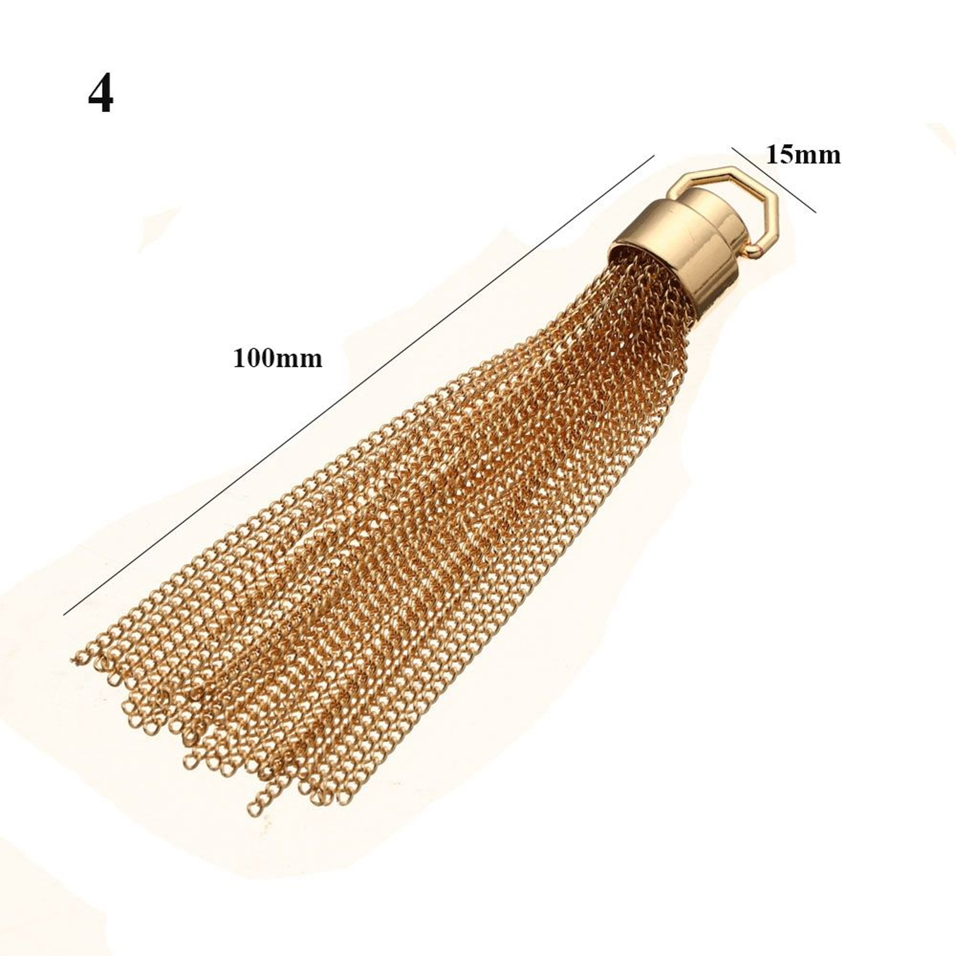 Metal Tassel Bag Charm Keychain for Handbags and Purses – view 13