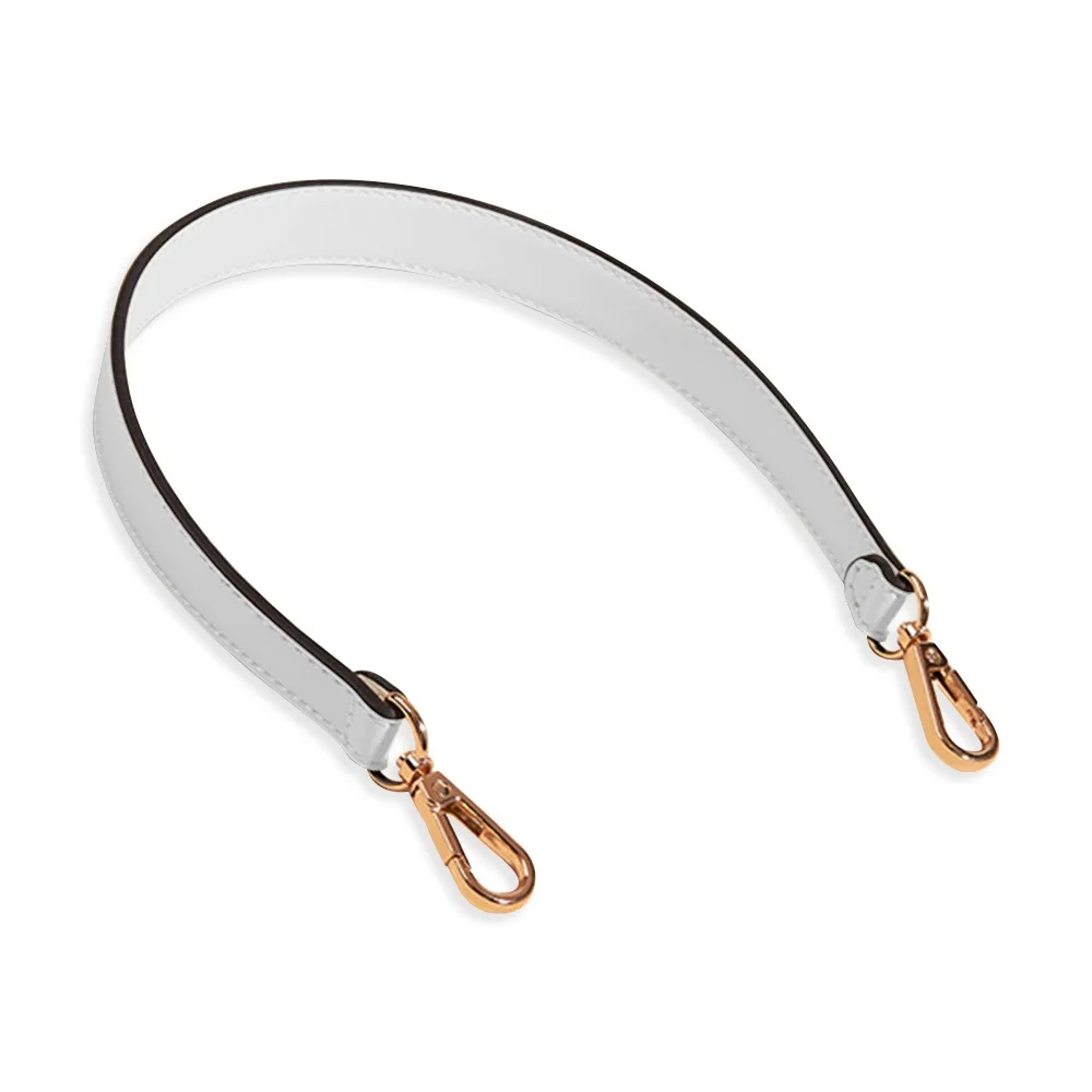 PU Leather Bag Strap Short Replacement Purse Strap with Gold Buckles – view 7