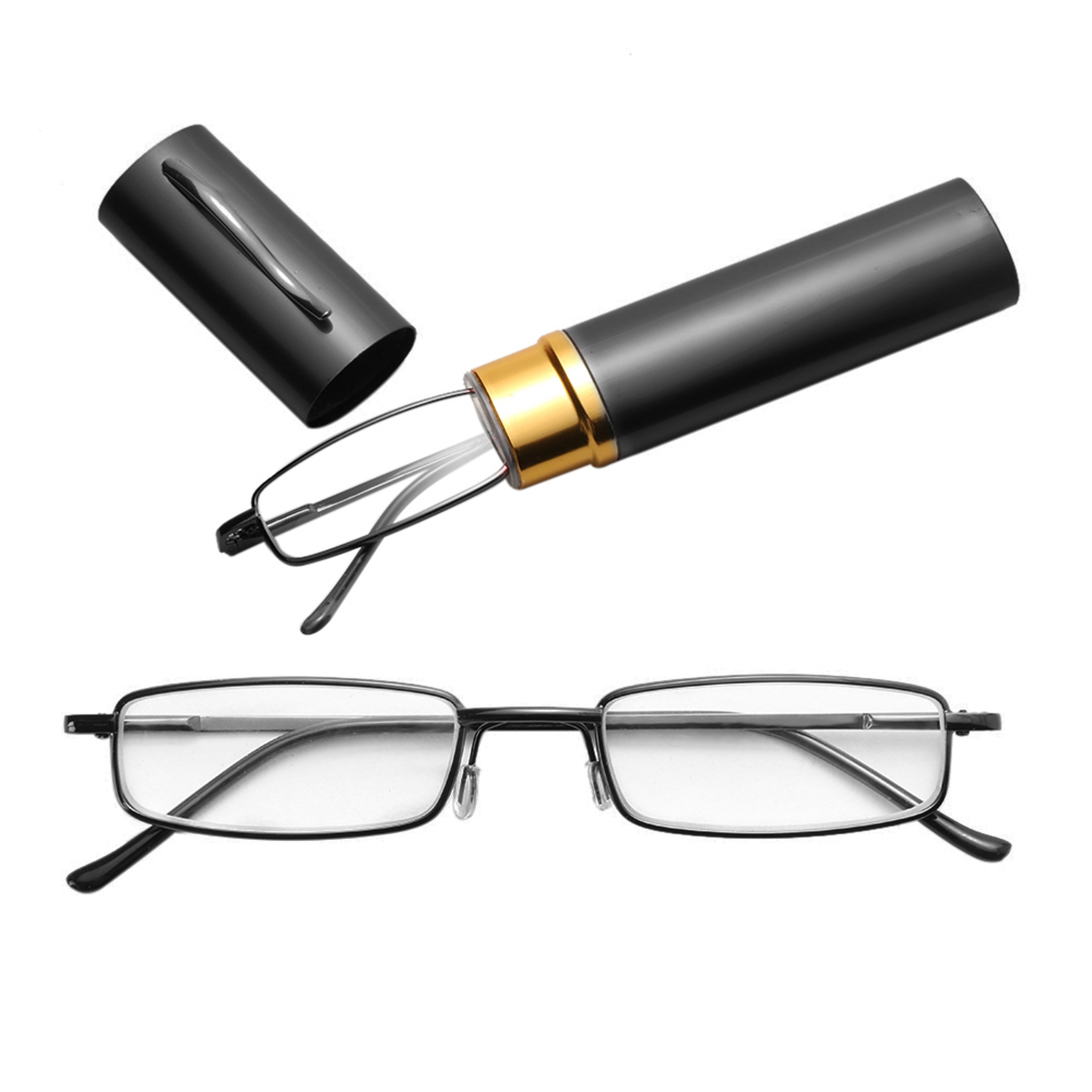Compact Folding Reading Glasses With Tube Case For Men And Women 1