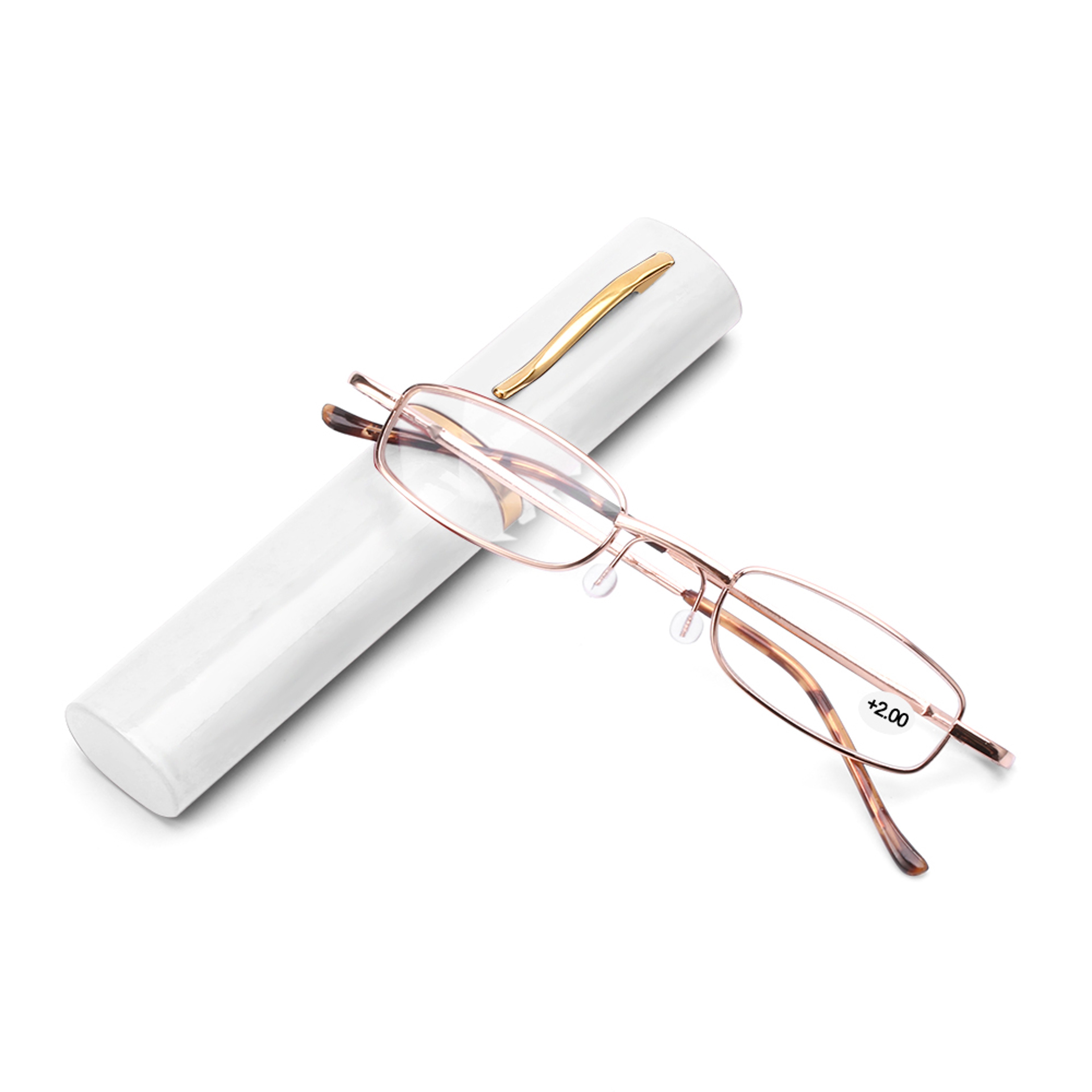Compact Folding Reading Glasses With Tube Case For Men And Women 6