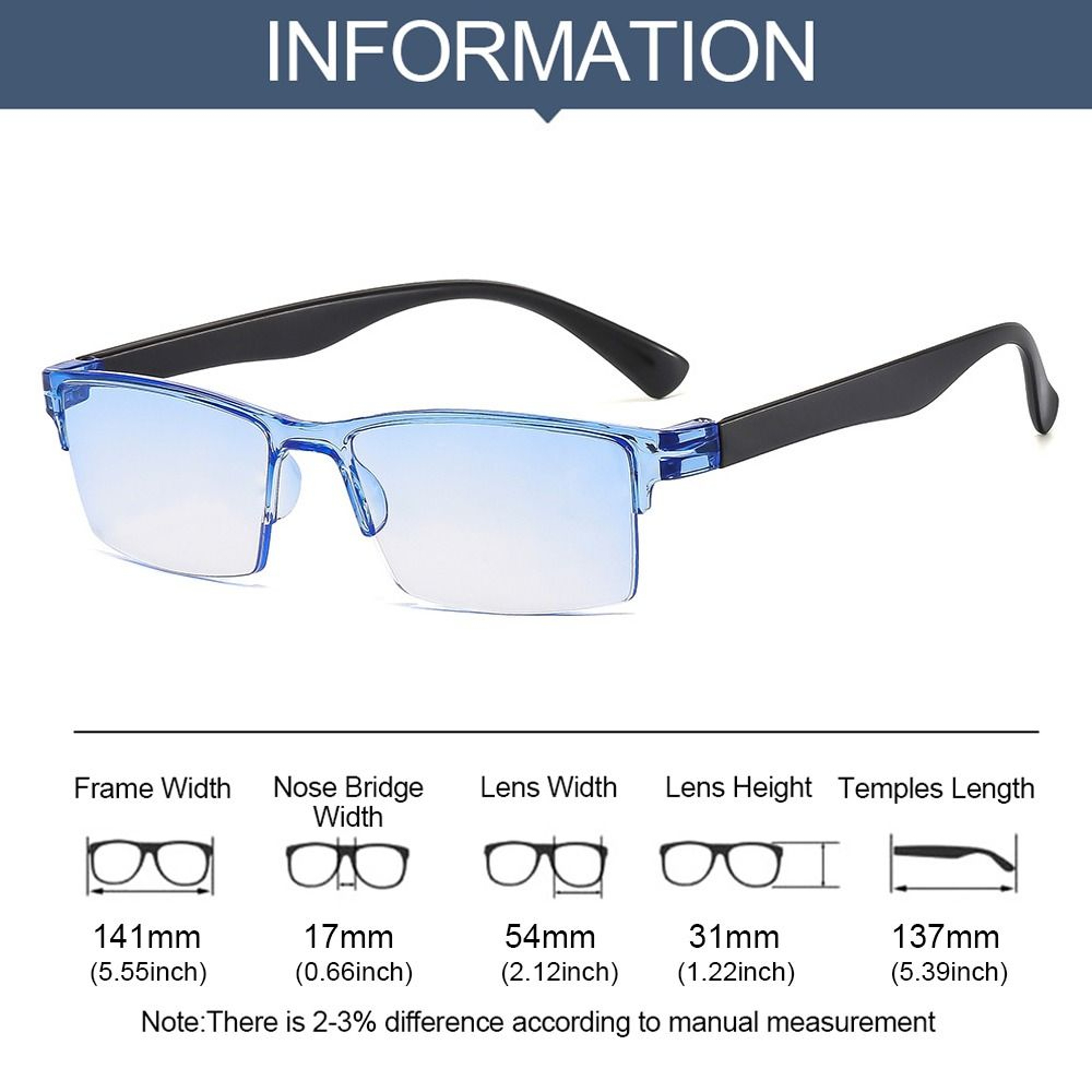 Smart Auto Focus Reading Glasses With Blue Light Filtering Lenses 4