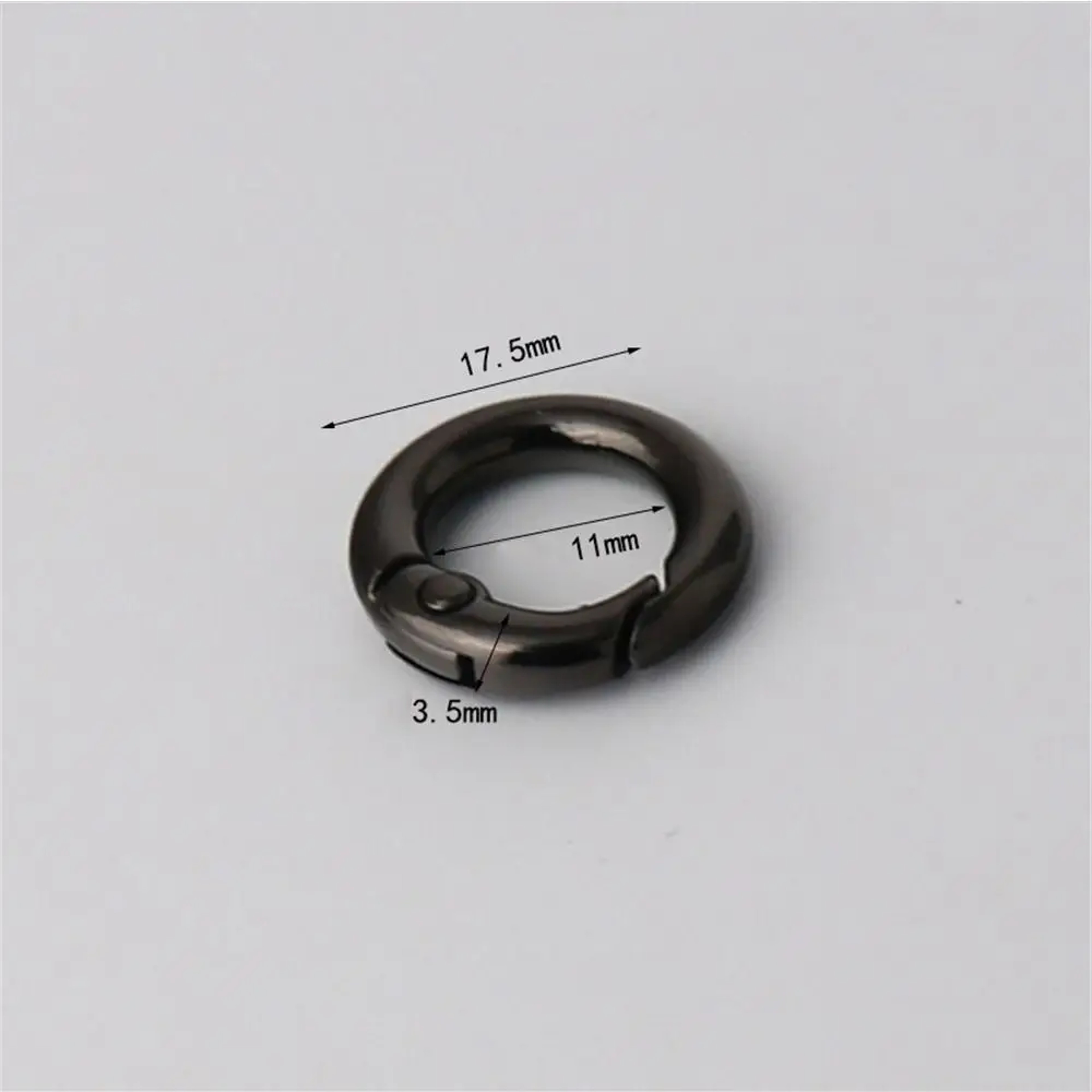Round Spring Ring Clasp Zinc Alloy Bag Strap Connector And Purse Repair Ring 11