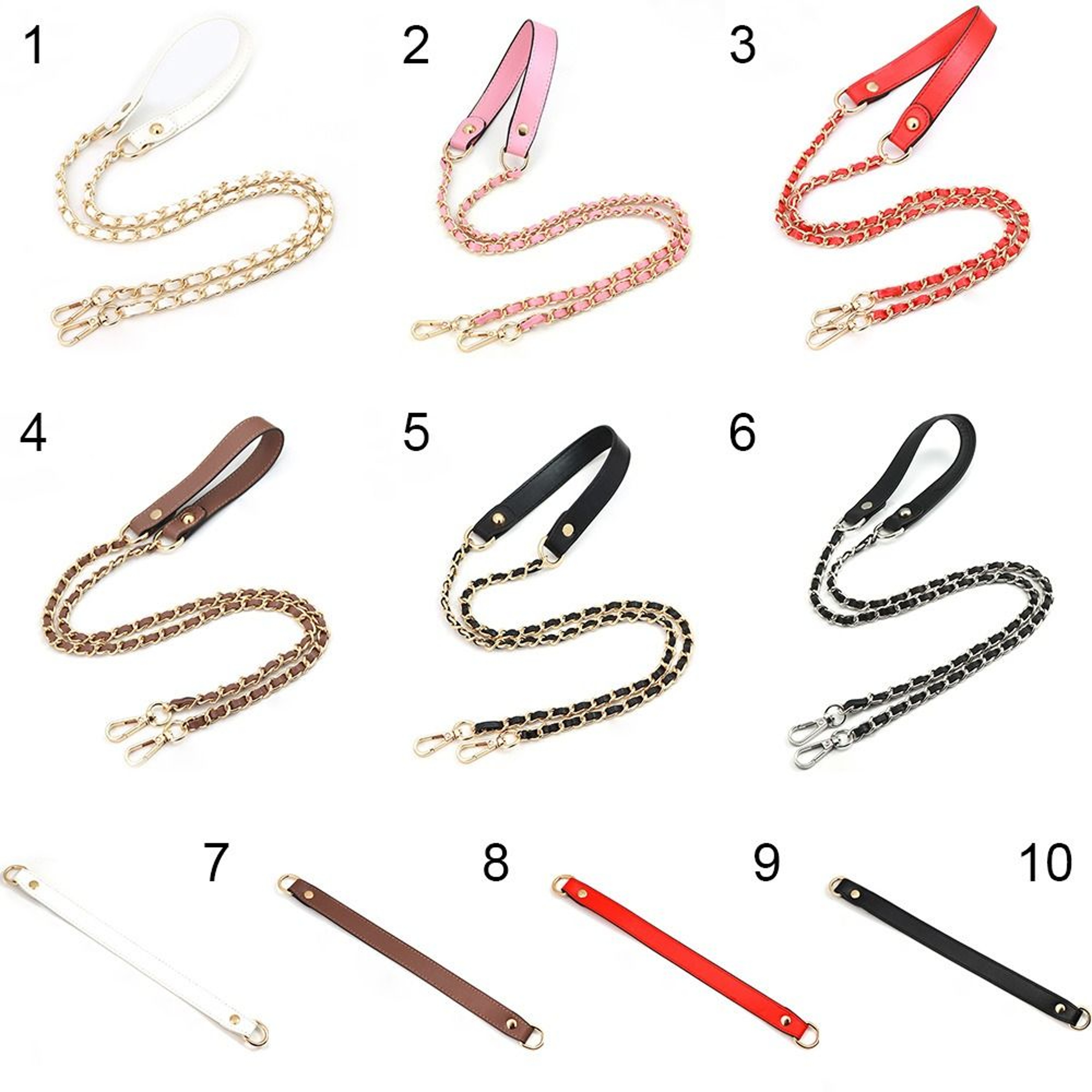 Detachable Purse Chain Strap PU Leather Handbag Replacement Shoulder Chain – view 3