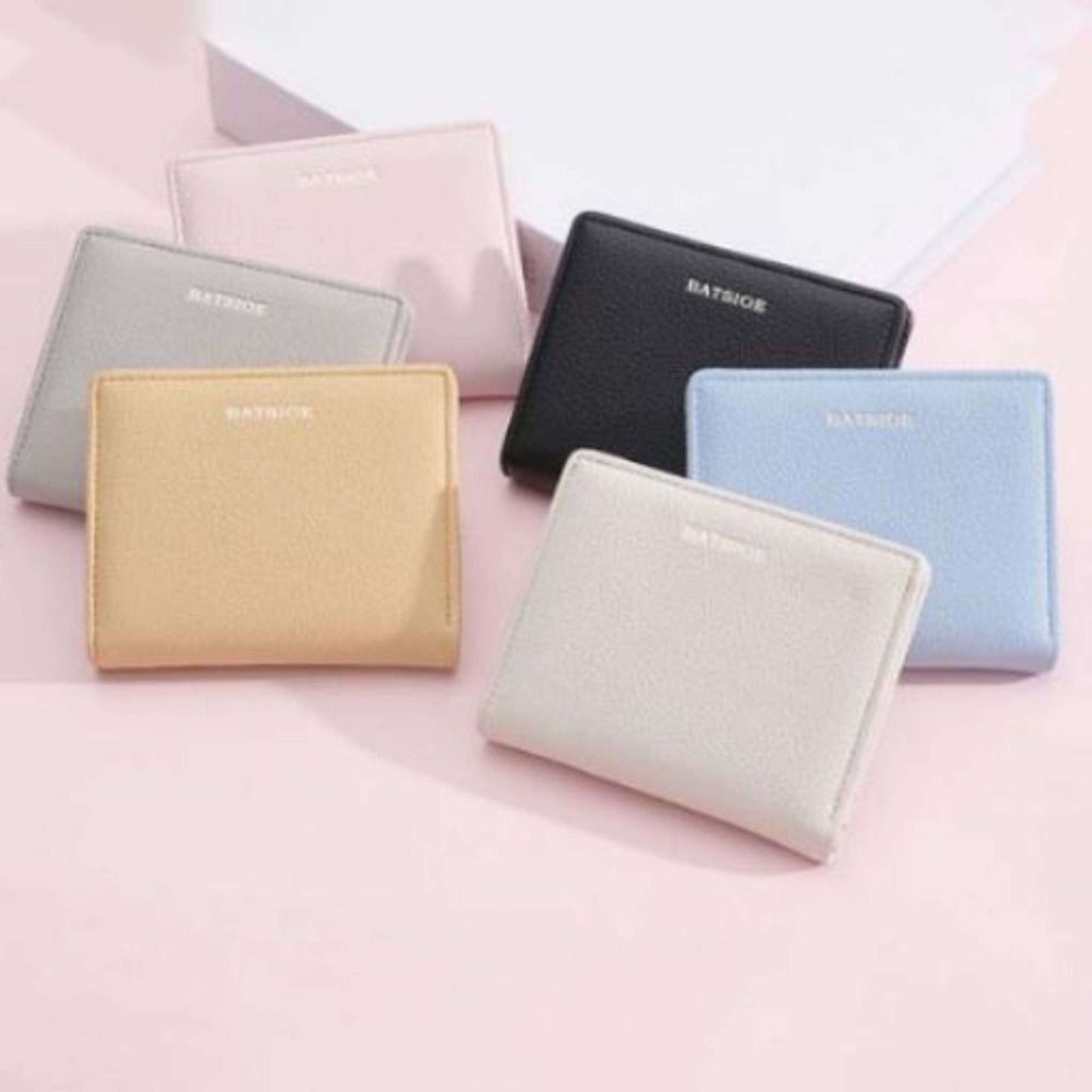 Womens PU Leather Short Wallet Compact Card Holder Coin Purse – view 1