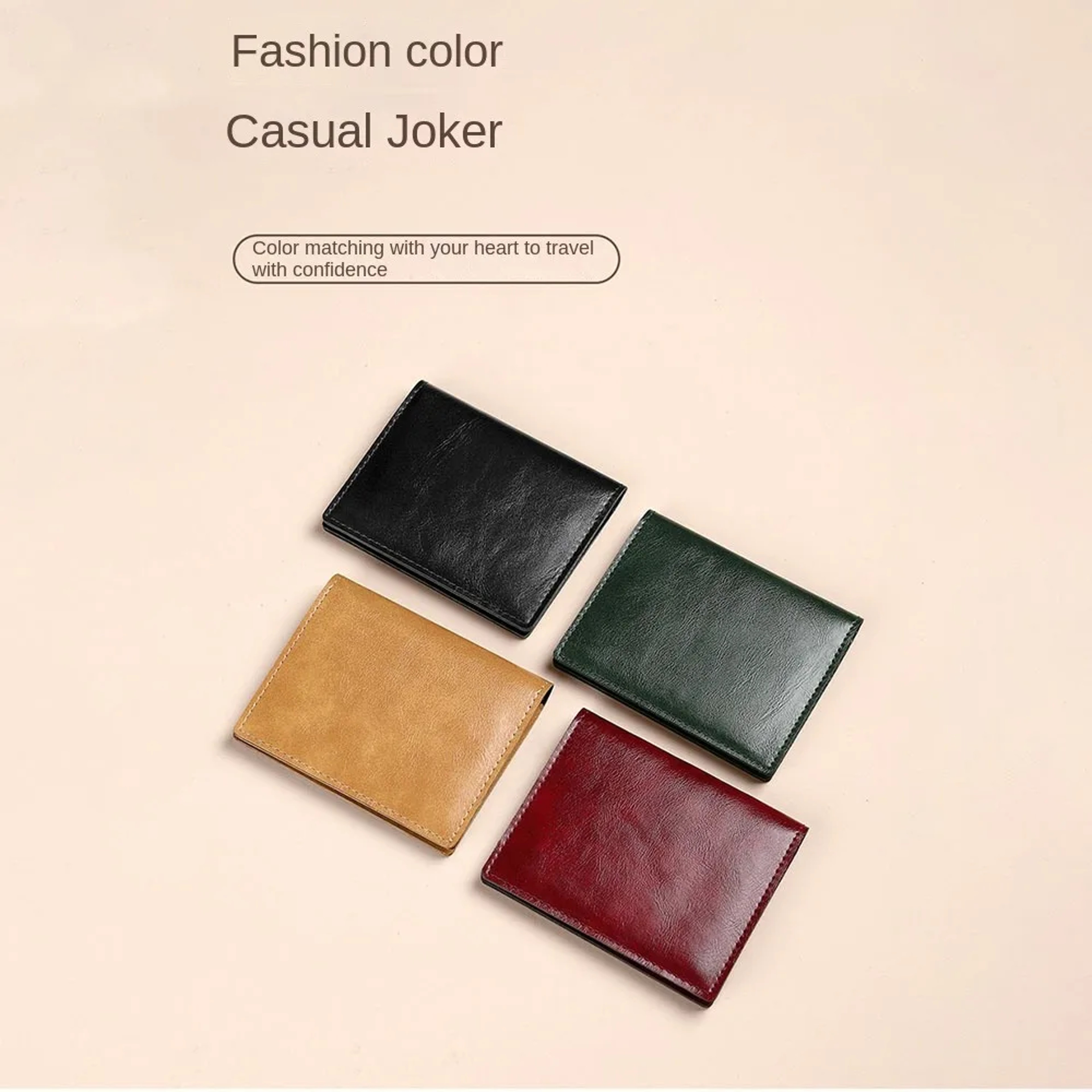 Ultra Thin RFID Card Holder Slim PU Leather Multi Card Wallet – view 3