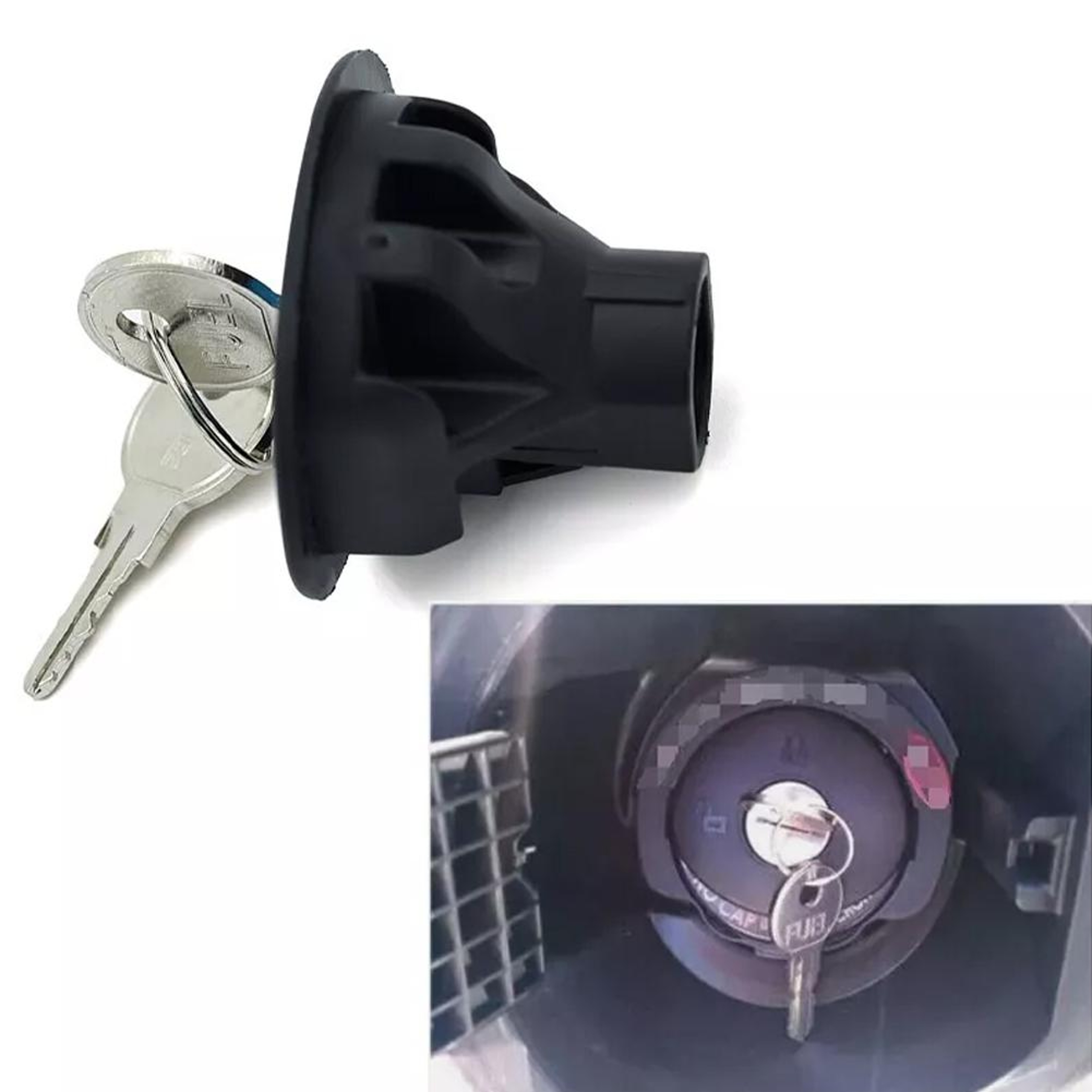 Locking Gas Cap Fuel Tank Plug With 2 Keys For Ford Lincoln Mercury Vehicles 5