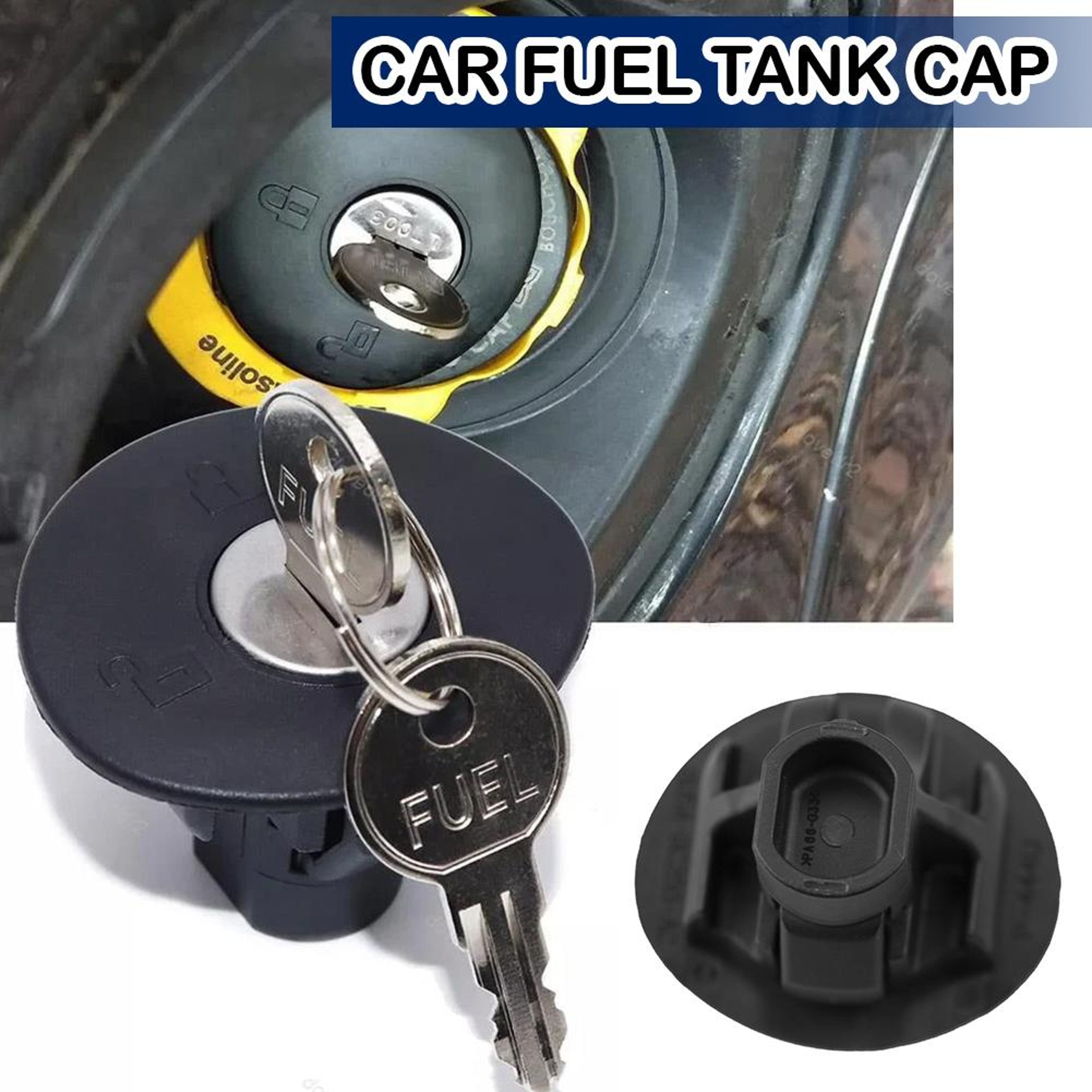 Locking Gas Cap Fuel Tank Plug With 2 Keys For Ford Lincoln Mercury Vehicles 6