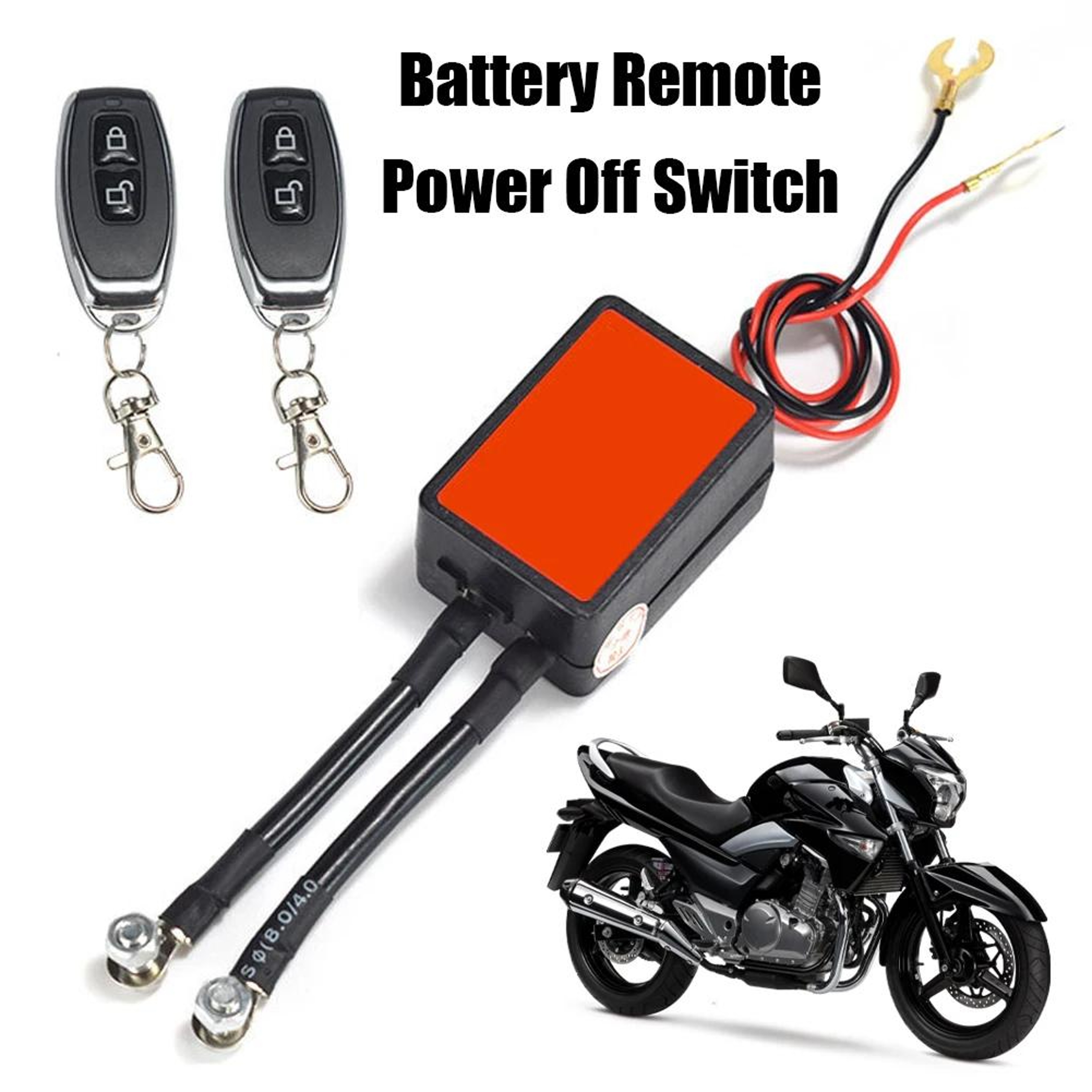 12V Remote Battery Disconnect Switch 300A Wireless Battery Cut Off Switch 5