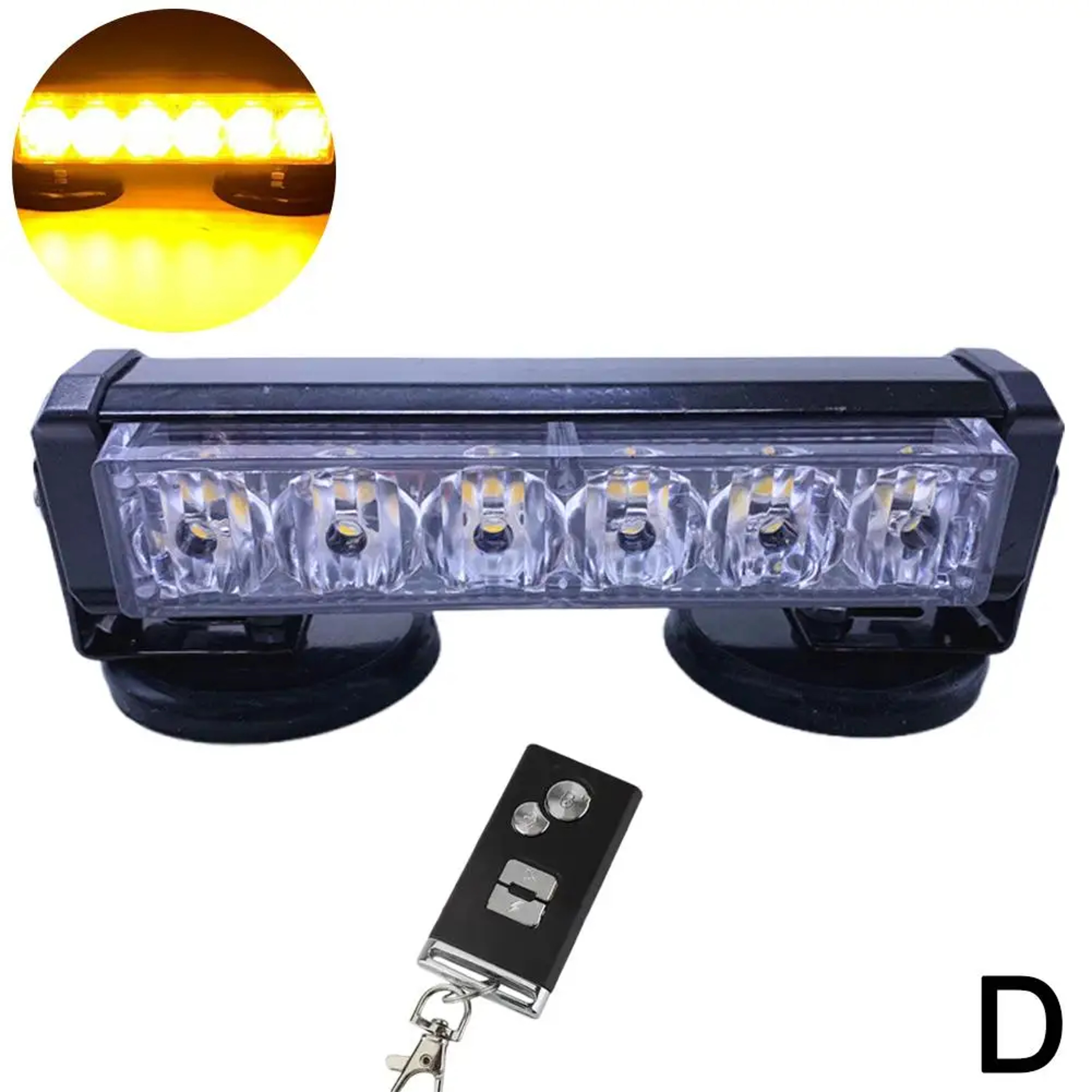 Rechargeable Magnetic LED Car Warning Strobe Light 0