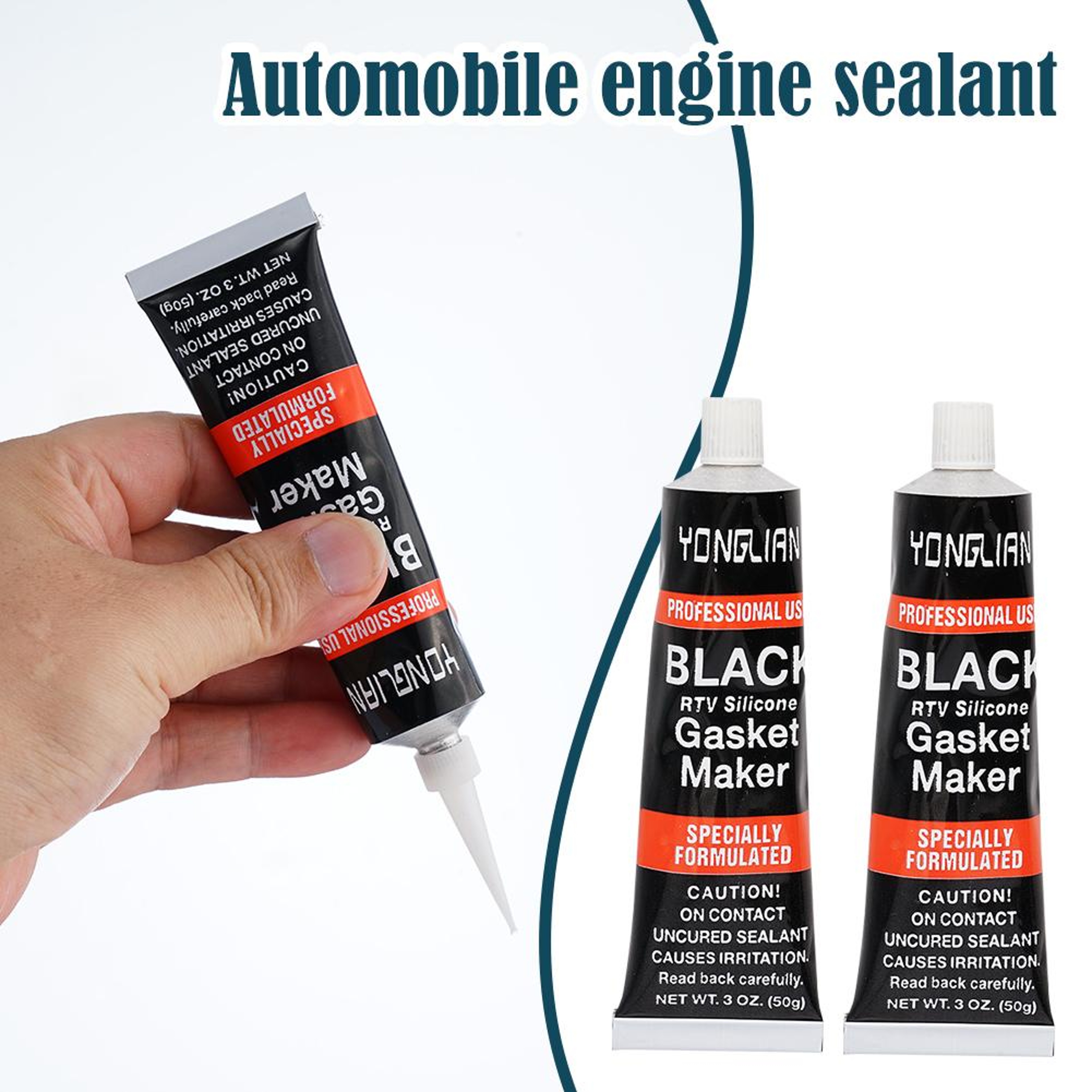 3PCS High Temperature RTV Silicone Gasket Maker Automotive Engine Sealant 4