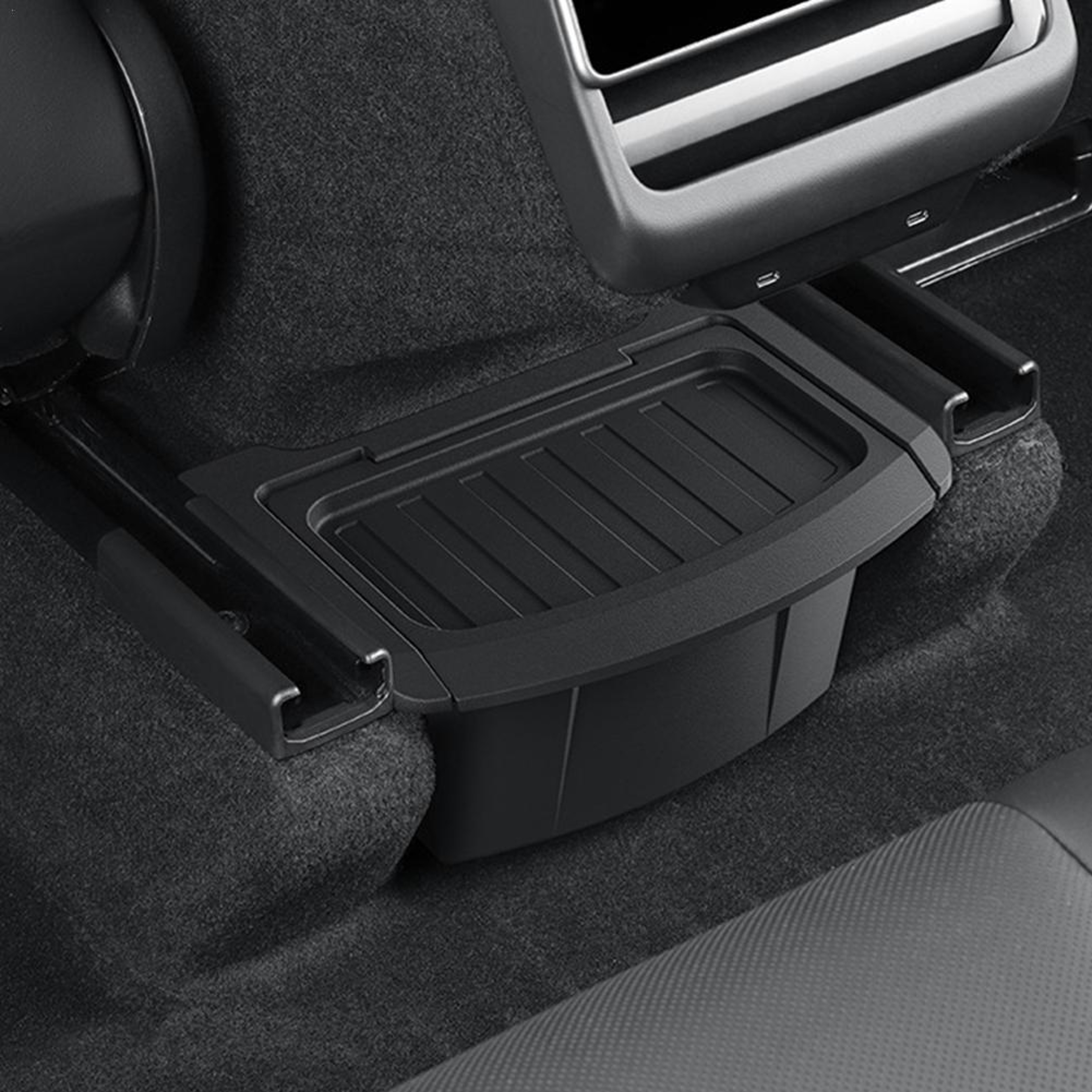 Tesla Model Y Juniper Rear Console Storage Box And Car Trash Organizer 1