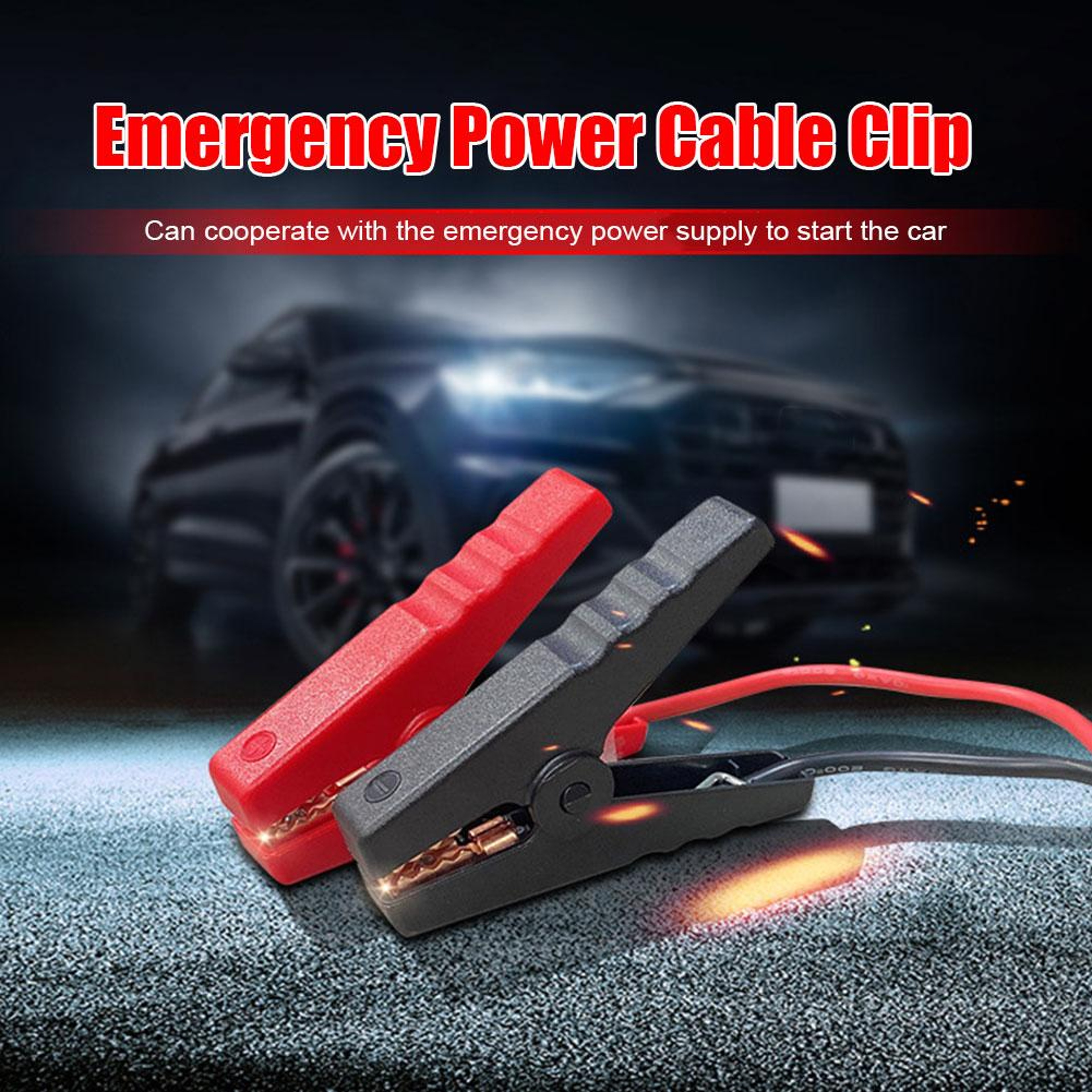 12V Jump Starter Cable with EC5 Plug and Battery Clamps – view 5