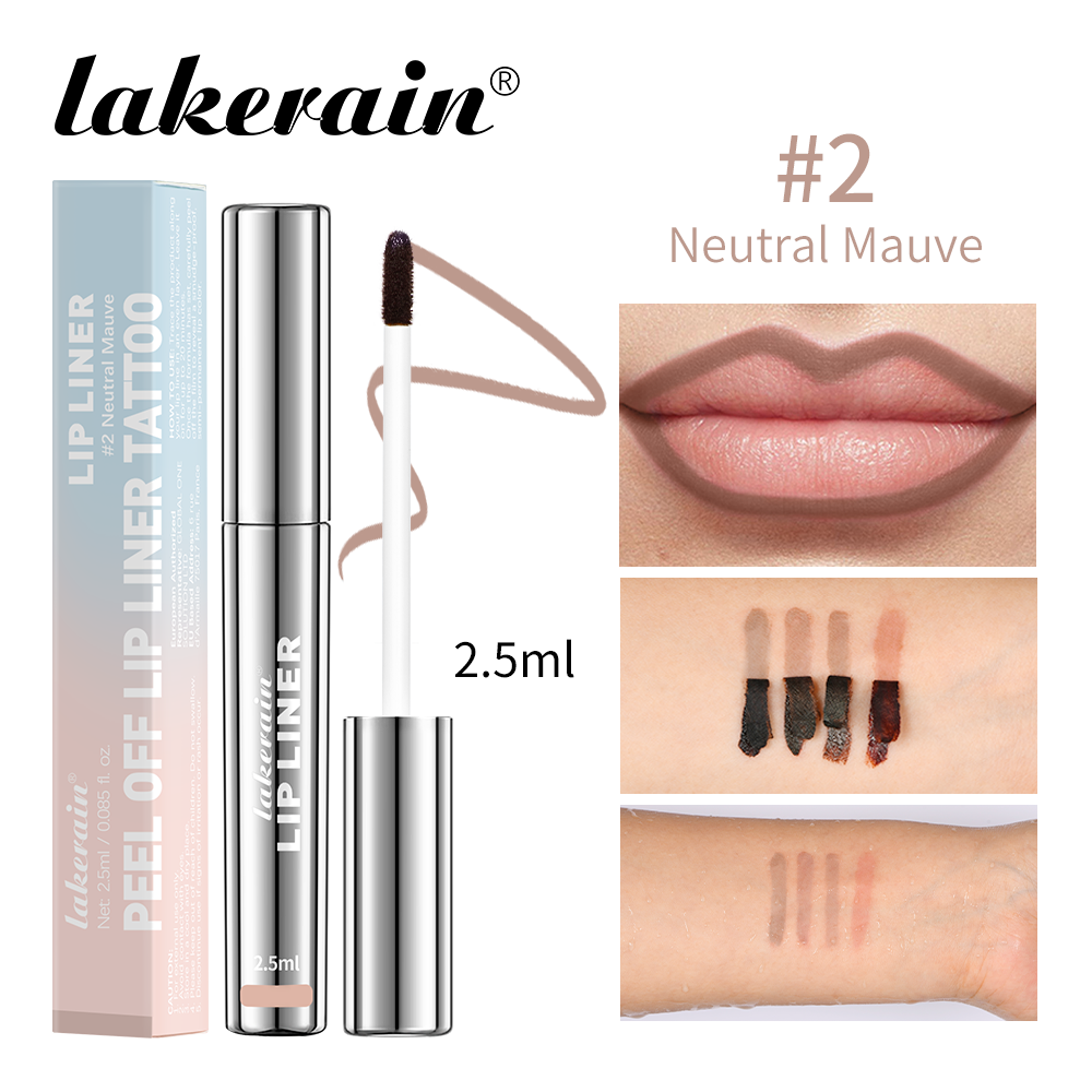 Lakerain Peel Off Lip Liner Waterproof Long Lasting Lip Stain – view 7