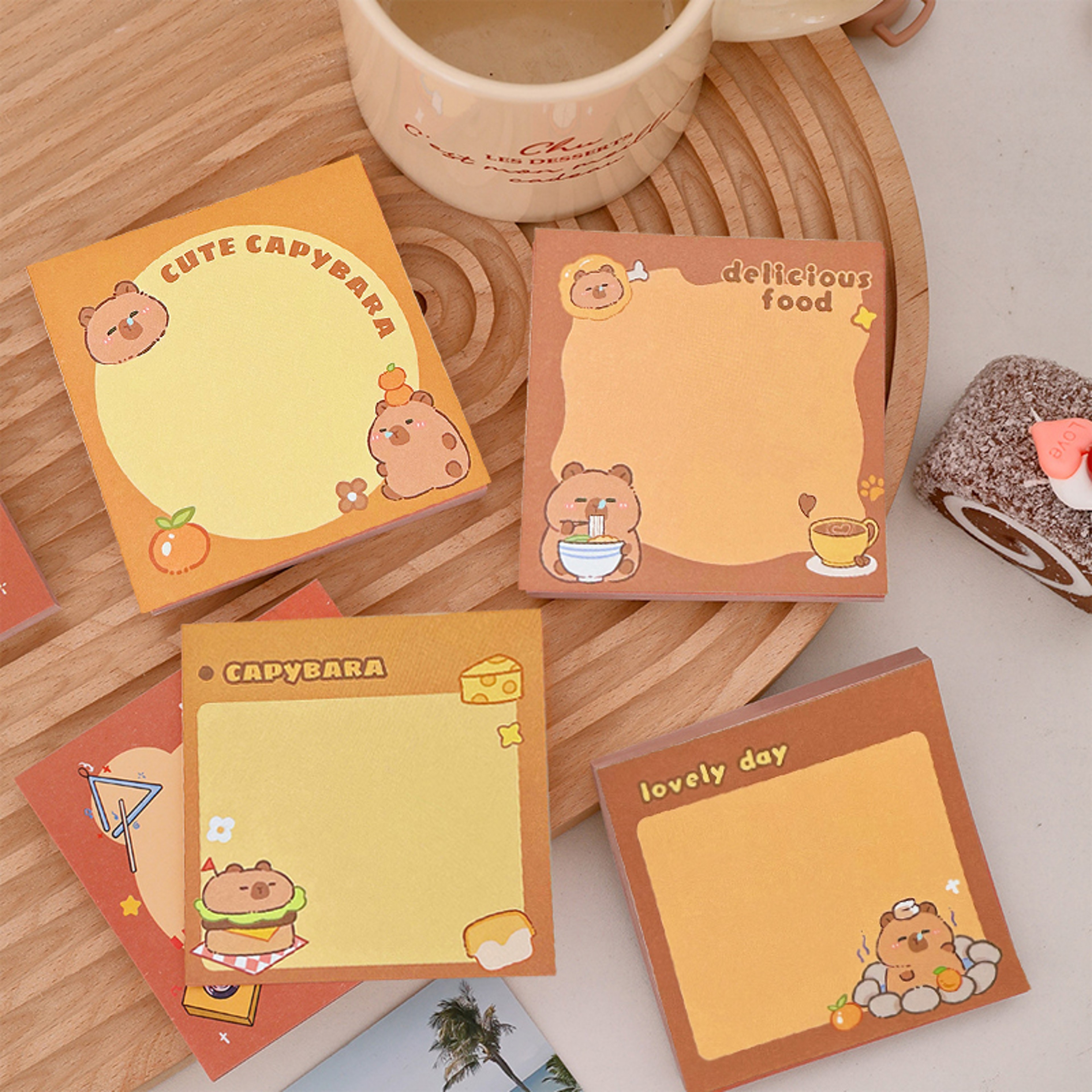 Cute Capybara Memo Pads For School Journaling Office Notes And Gifts 1