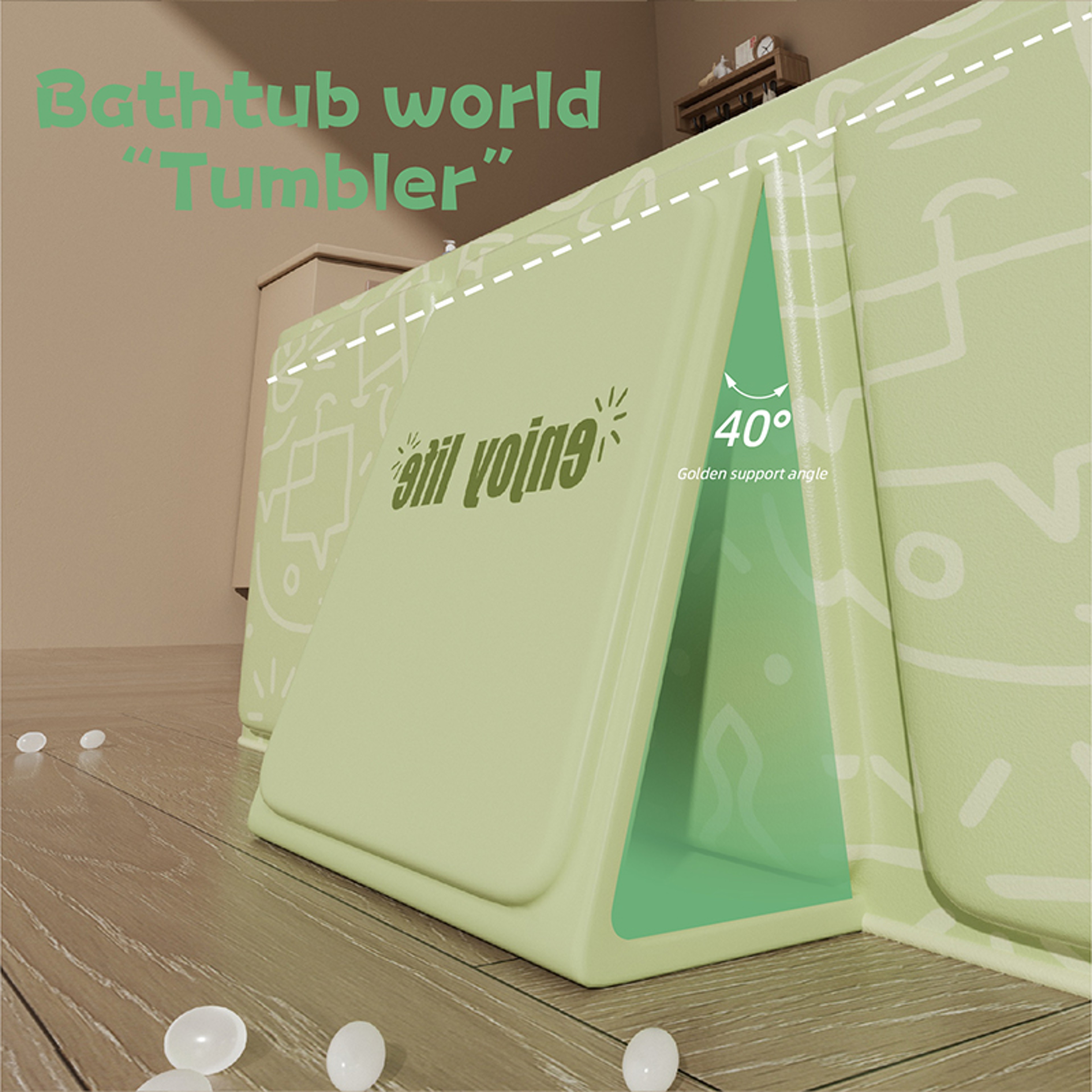 Portable Folding Kids Bathtub Thick Travel Bathtub For Children Space Saving Design 3
