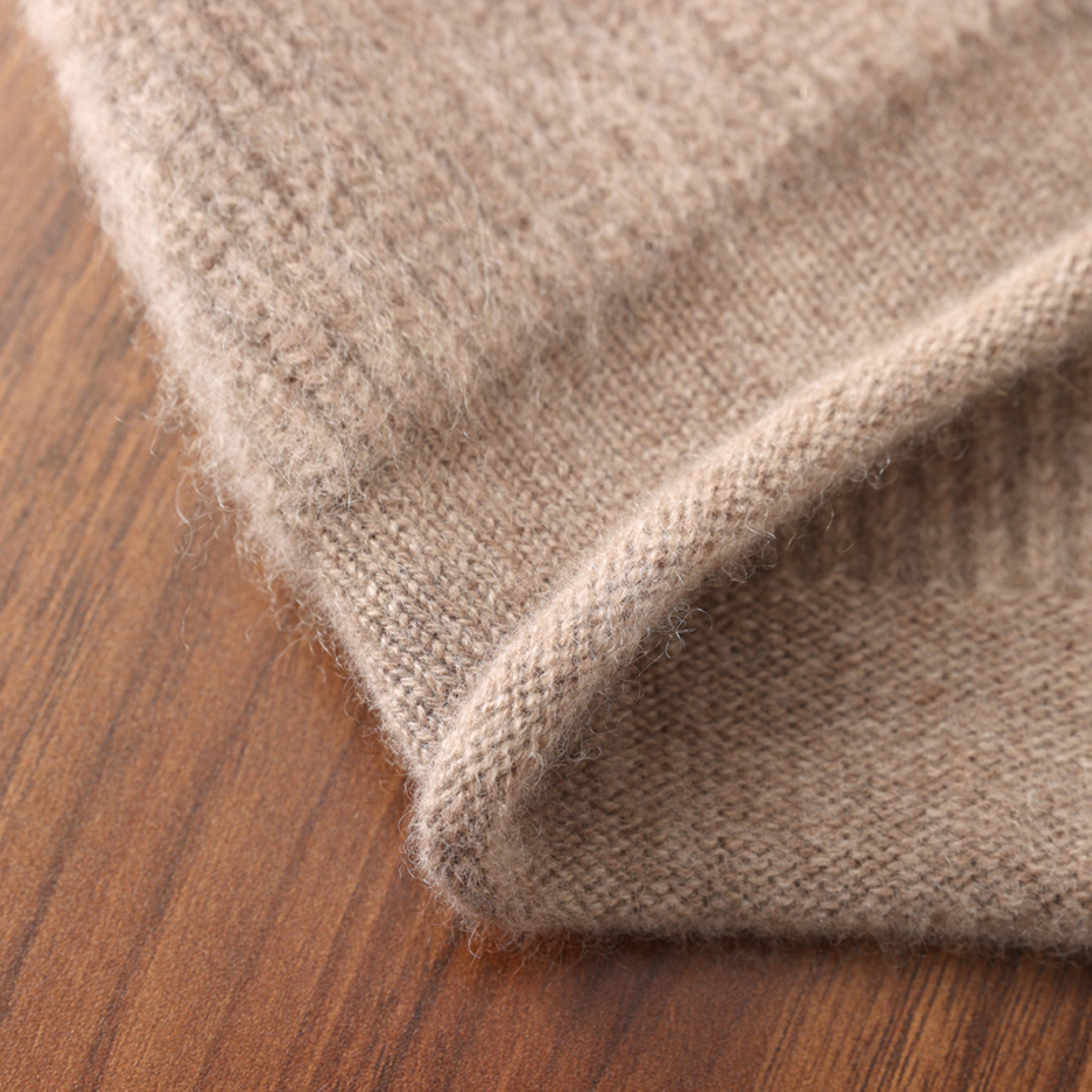 Pure Wool Earflap Beanie for Women Warm Knitted Winter Hat with Lace Up Ties – view 6