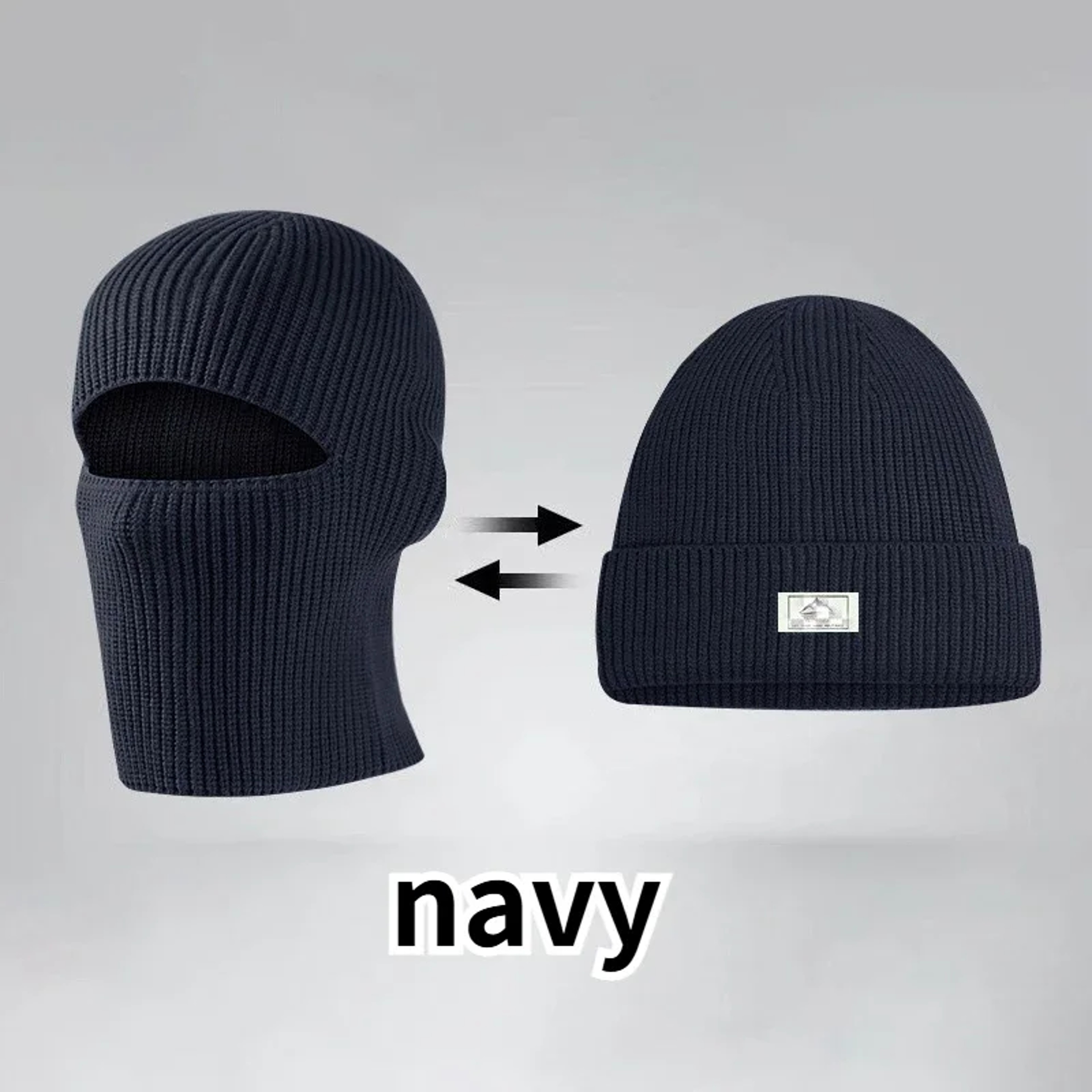2 In 1 Winter Balaclava Beanie Windproof Ski Mask For Cycling And Outdoor Cold 9